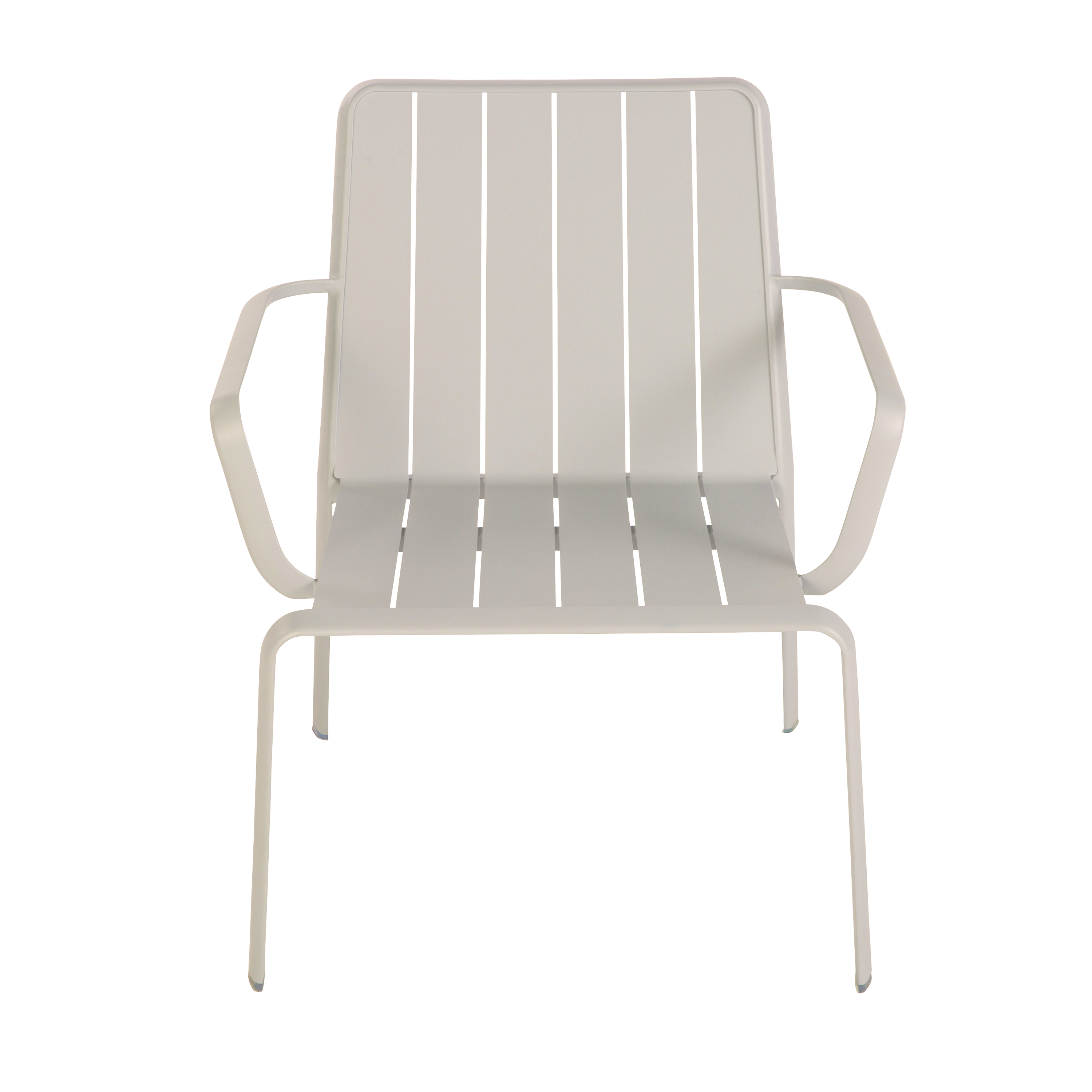 Chaise basse de jardin NATERIAL Idaho en aluminium beige - 6
