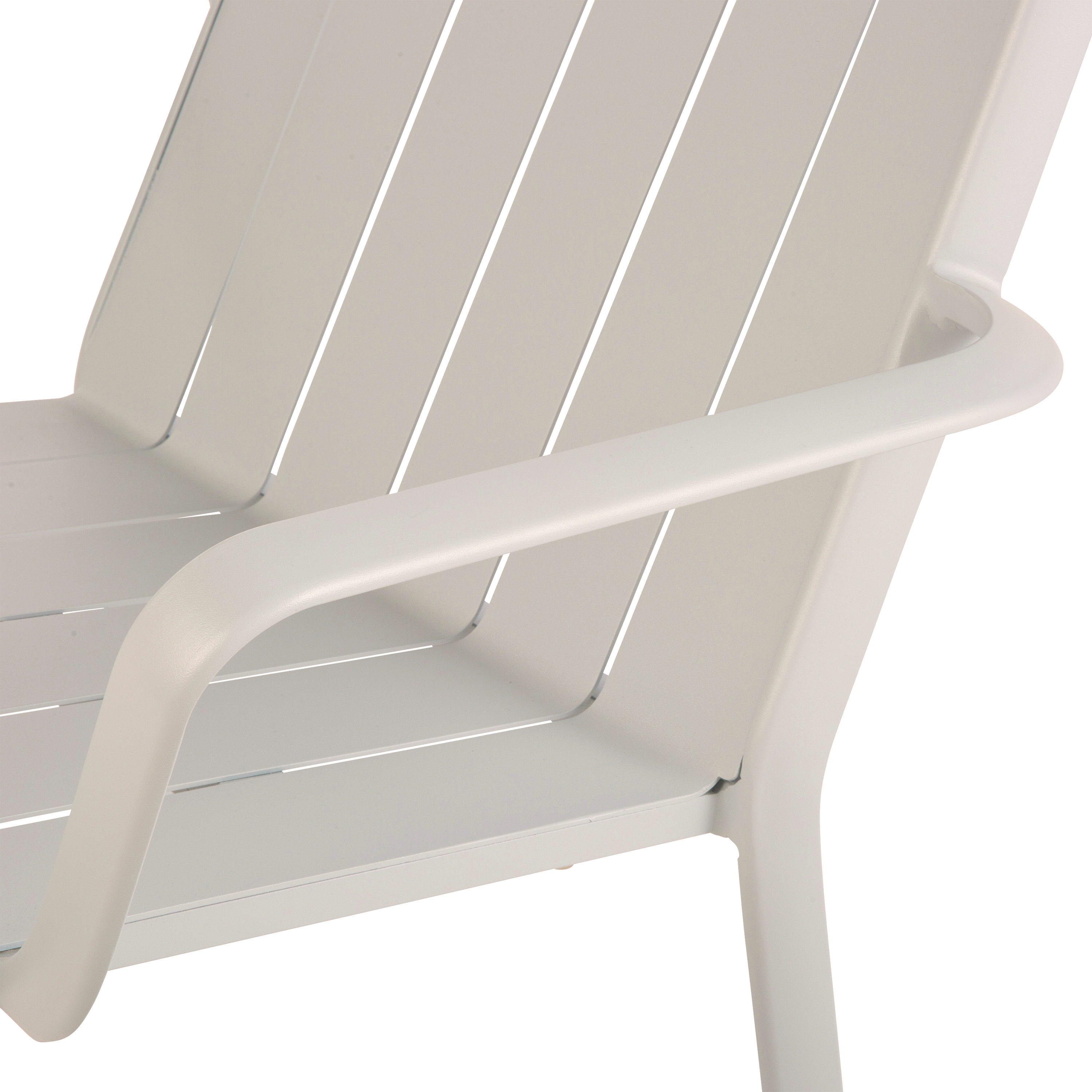 Chaise basse de jardin NATERIAL Idaho en aluminium beige - 7