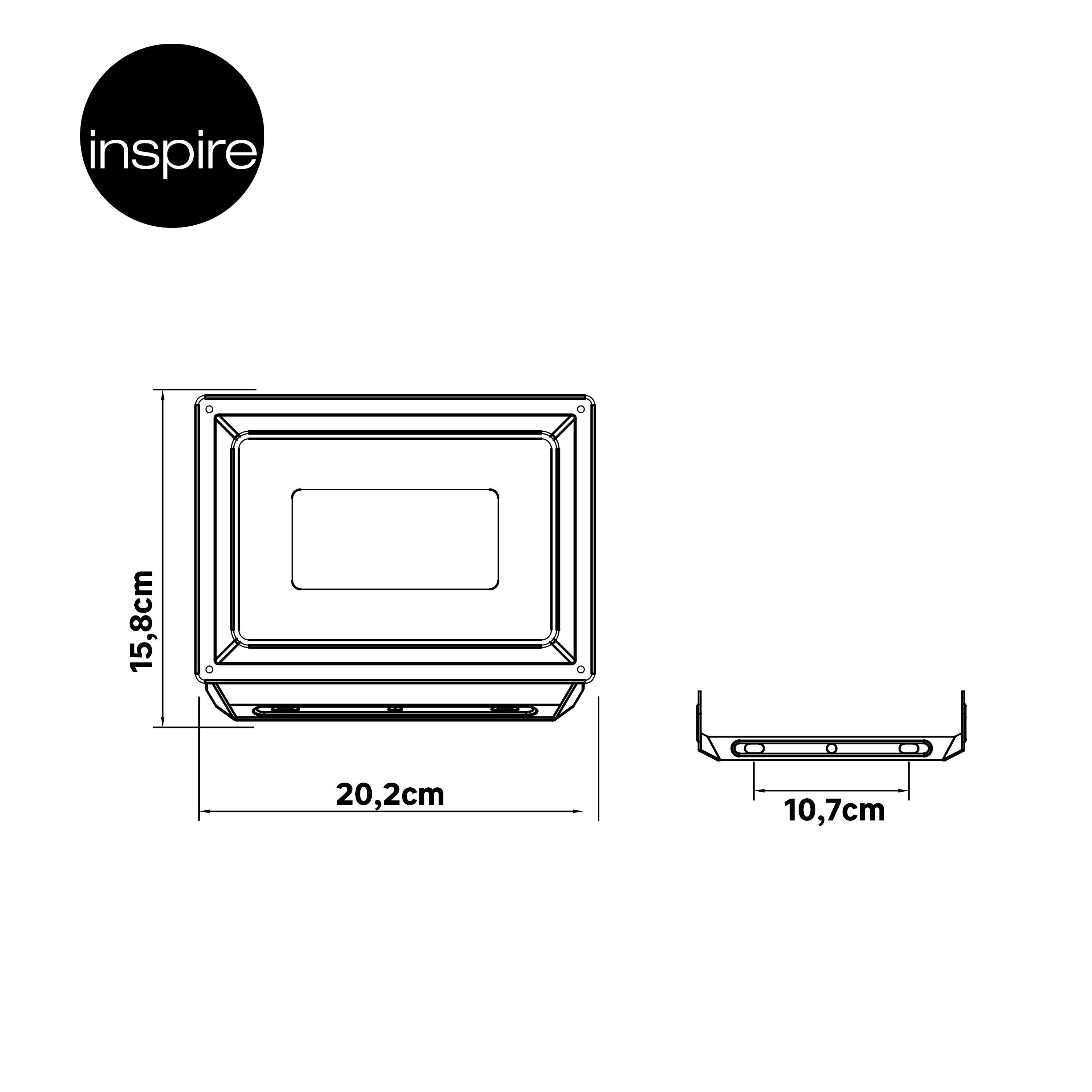 Projetor de exterior Yonkers 6750Lm cinza Inspire - 8