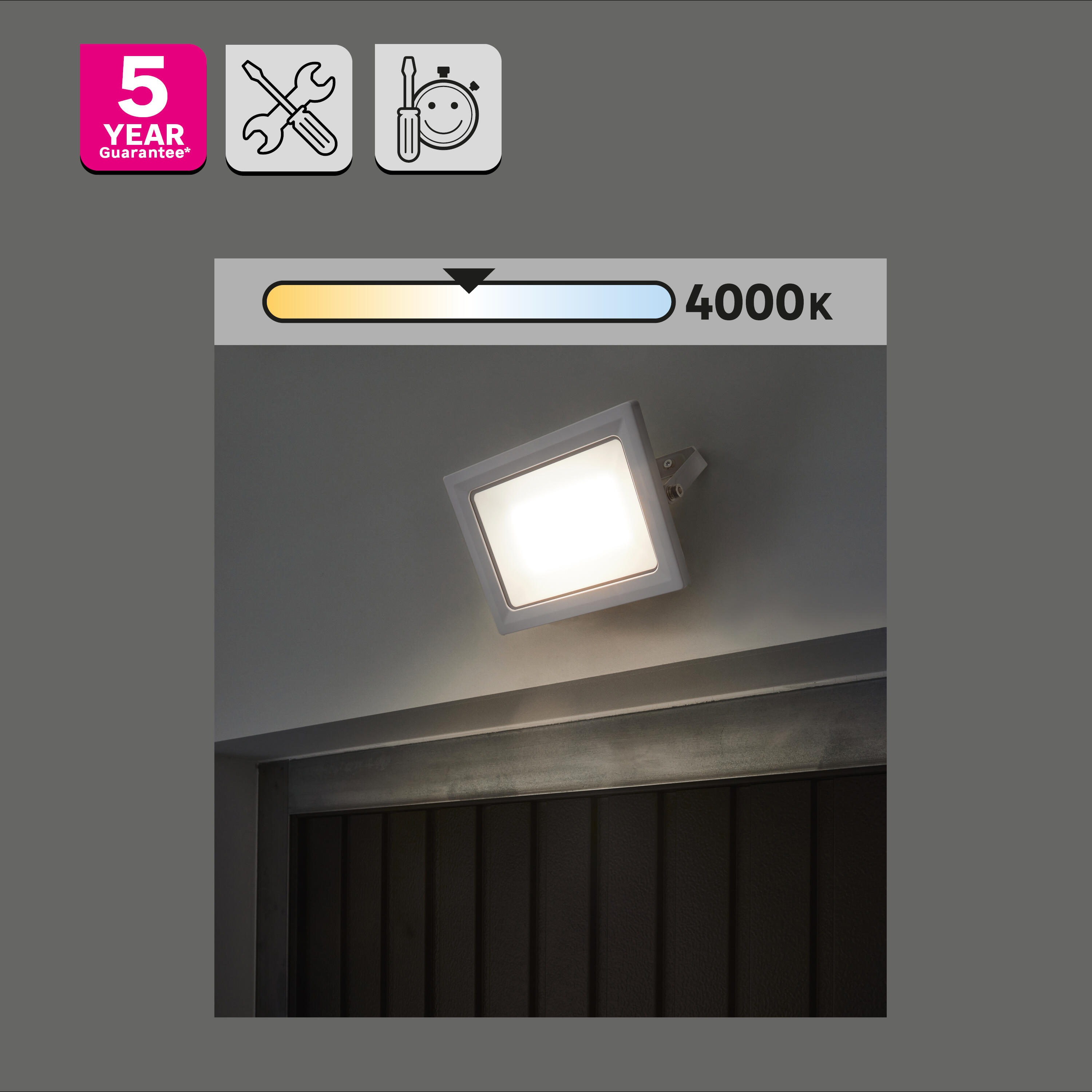 Projecteur extérieur LED, 6750 Lm blanc Yonkers INSPIRE - 3