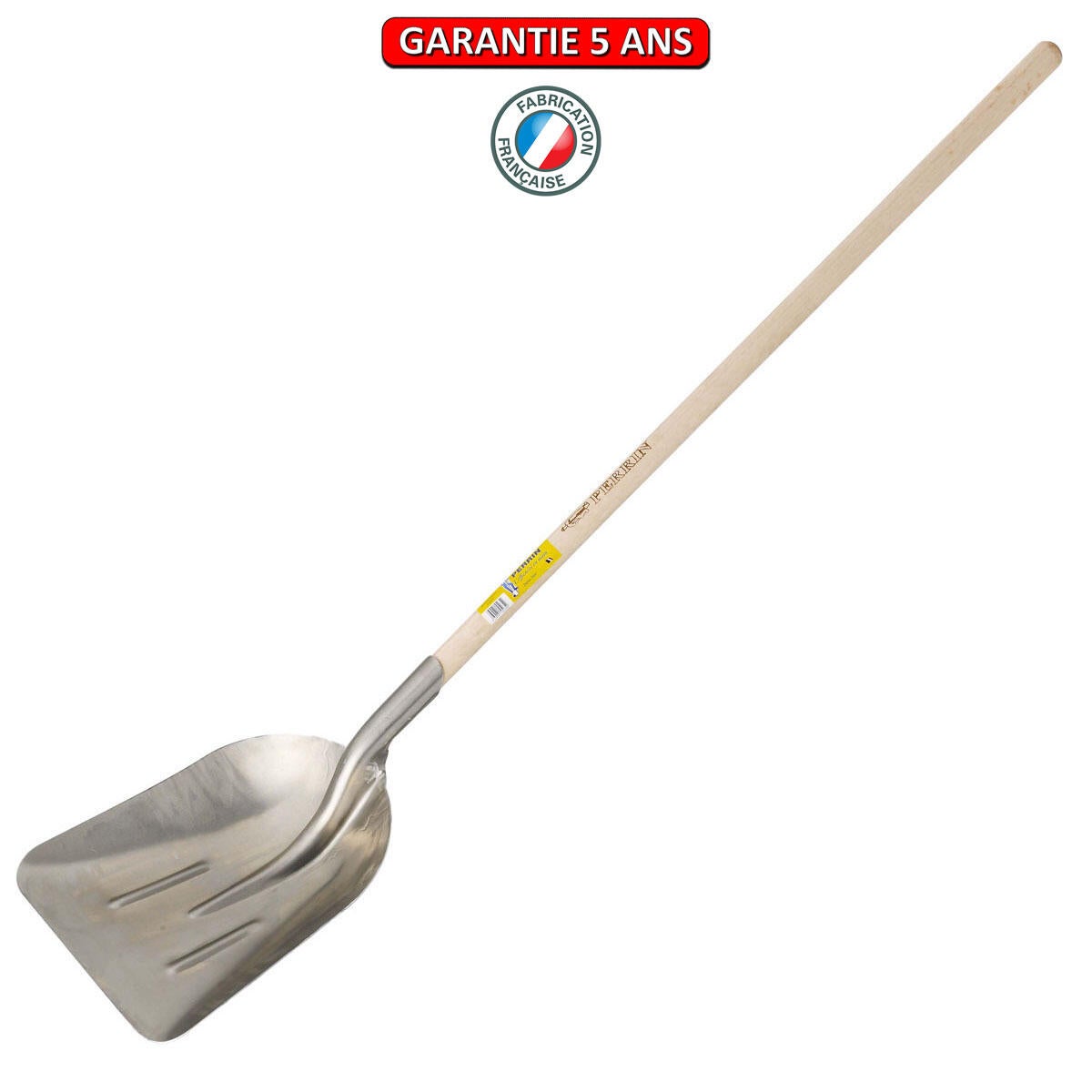 Pelle aluminium rendement PERRIN manche bois L.110 cm - 2