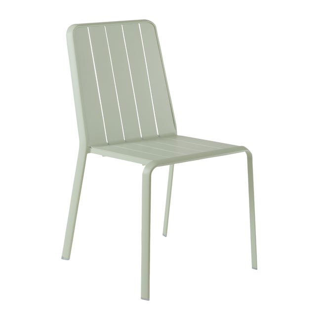 Chaise Idaho en Aluminium Vert