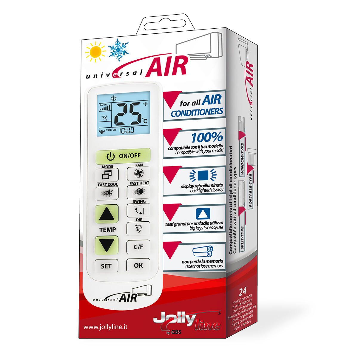 Telecomando UNIVERSAL AIR per climatizzatore - 4