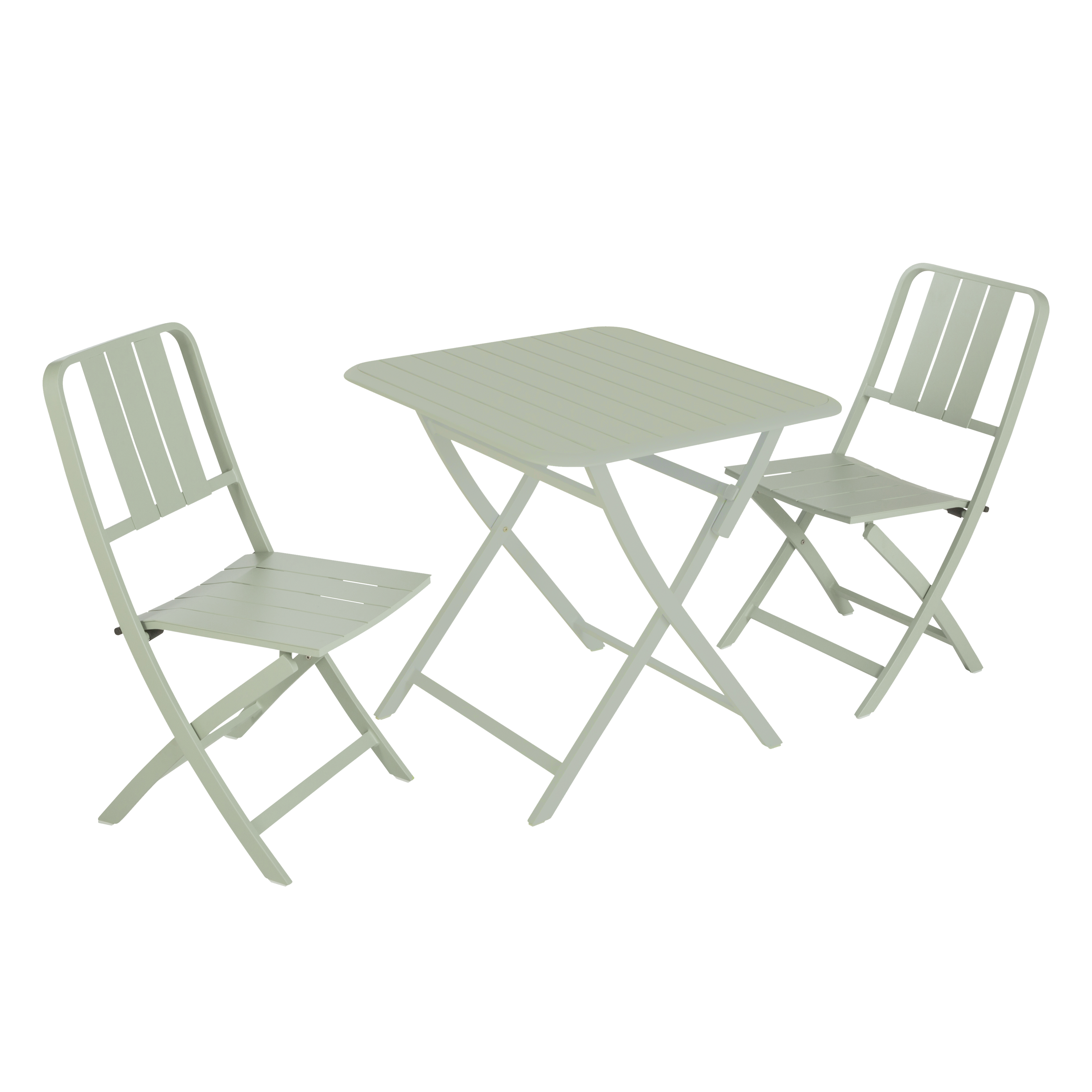 Sedia da giardino pieghevole Idaho NATERIAL, struttura e seduta in alluminio verde - 13