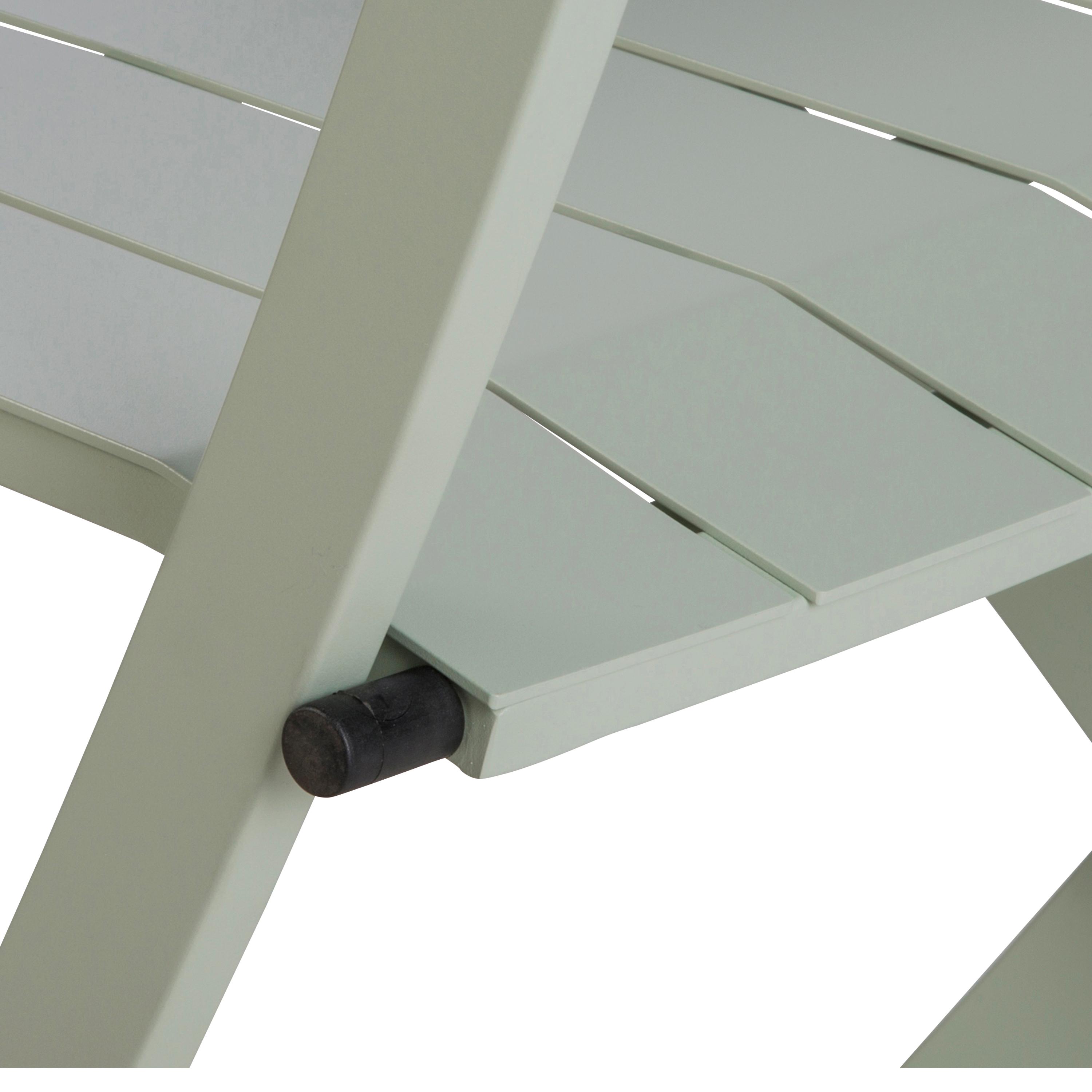 Sedia da giardino pieghevole Idaho NATERIAL, struttura e seduta in alluminio verde - 15