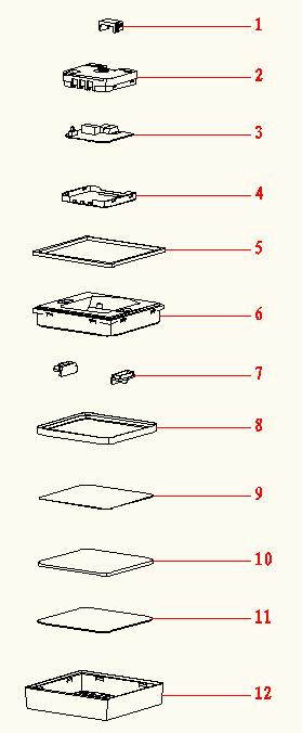 Oprawa LED Sanoa czarna 12 cm IP44 Inspire - 11