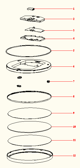 Oprawa LED Sanoa biała 30 cm IP44 Inspire - 11
