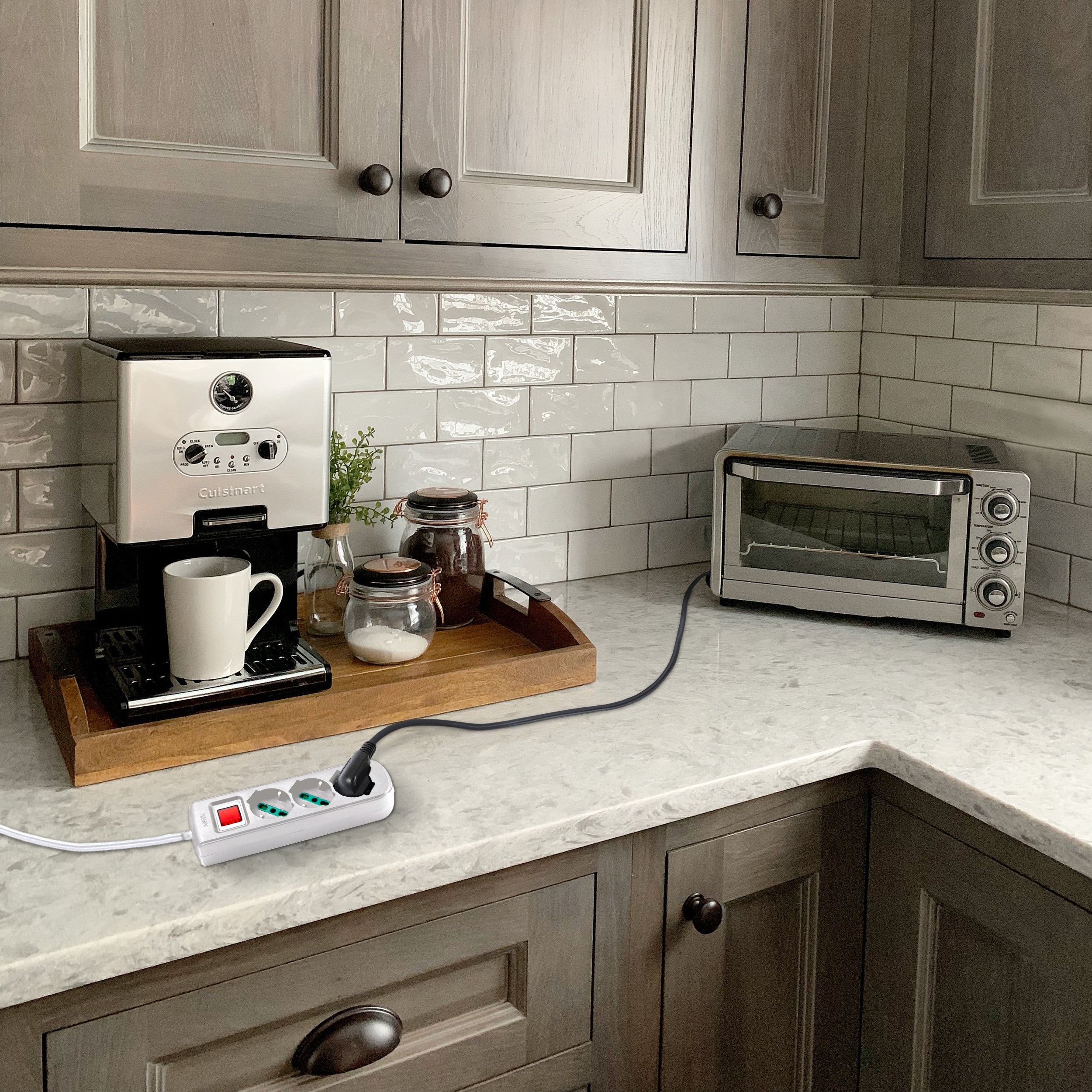 Multipresa VIMAR 5 prese schuko 3 prese universali cavo 1.5 m - 3