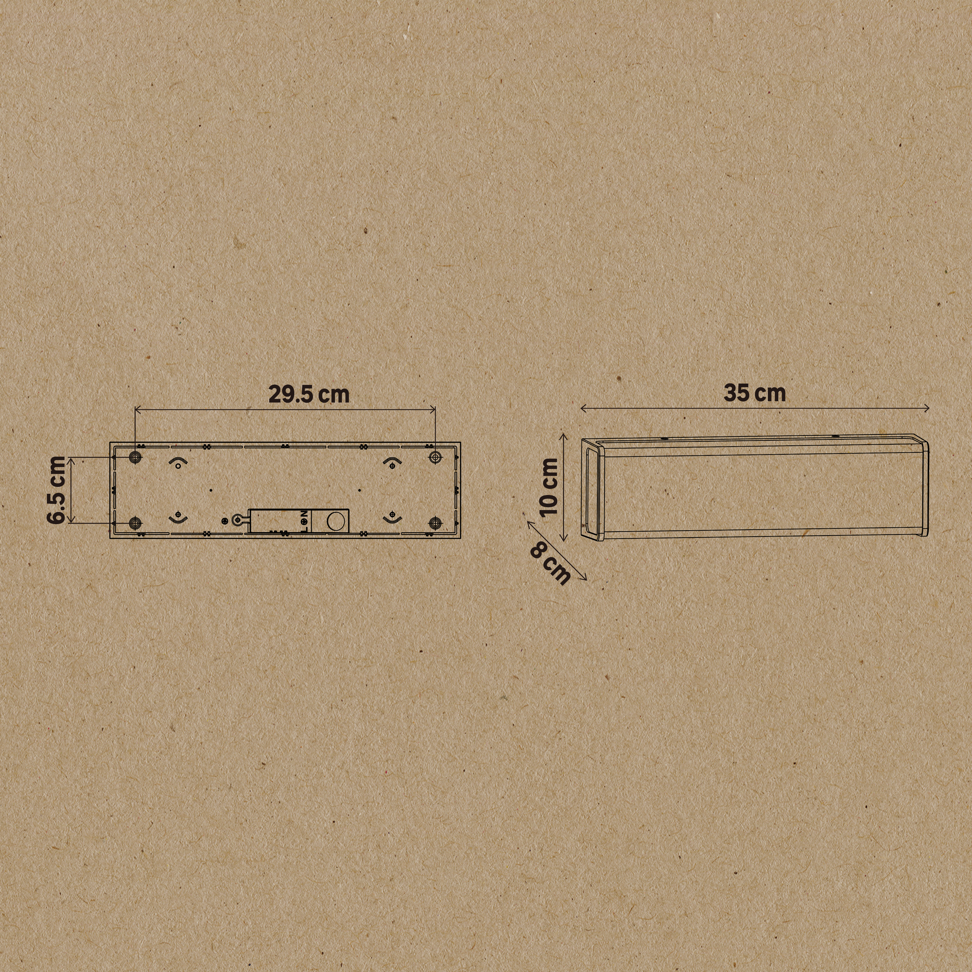 Candeeiro de parede exterior led Telin 3900lm 4000K cinzento Inspire - 7