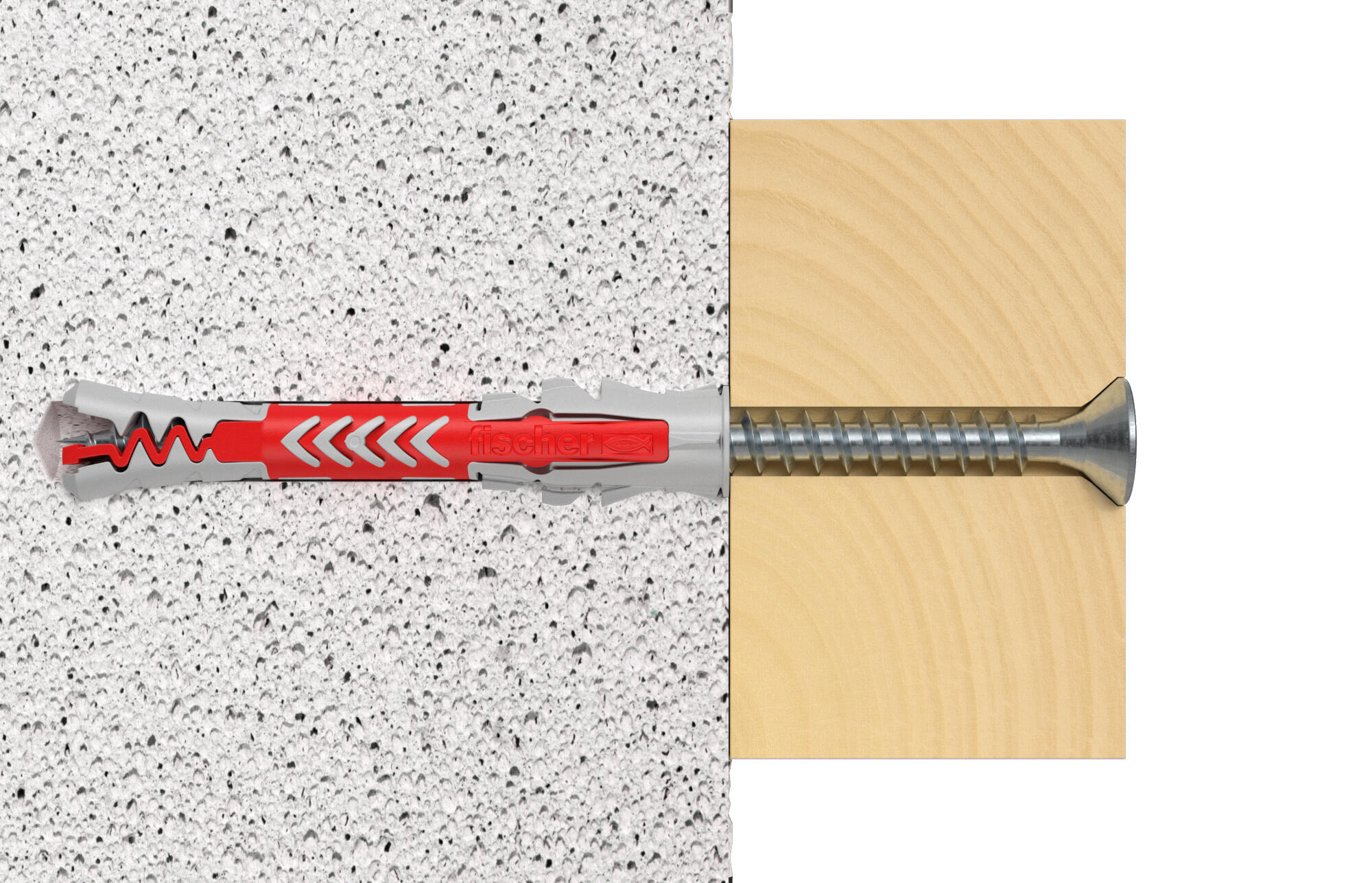 Set di tasselli  con vite FISCHER DuoPower Lungo 8x65 S K   in nylon 4 pezzi - 3