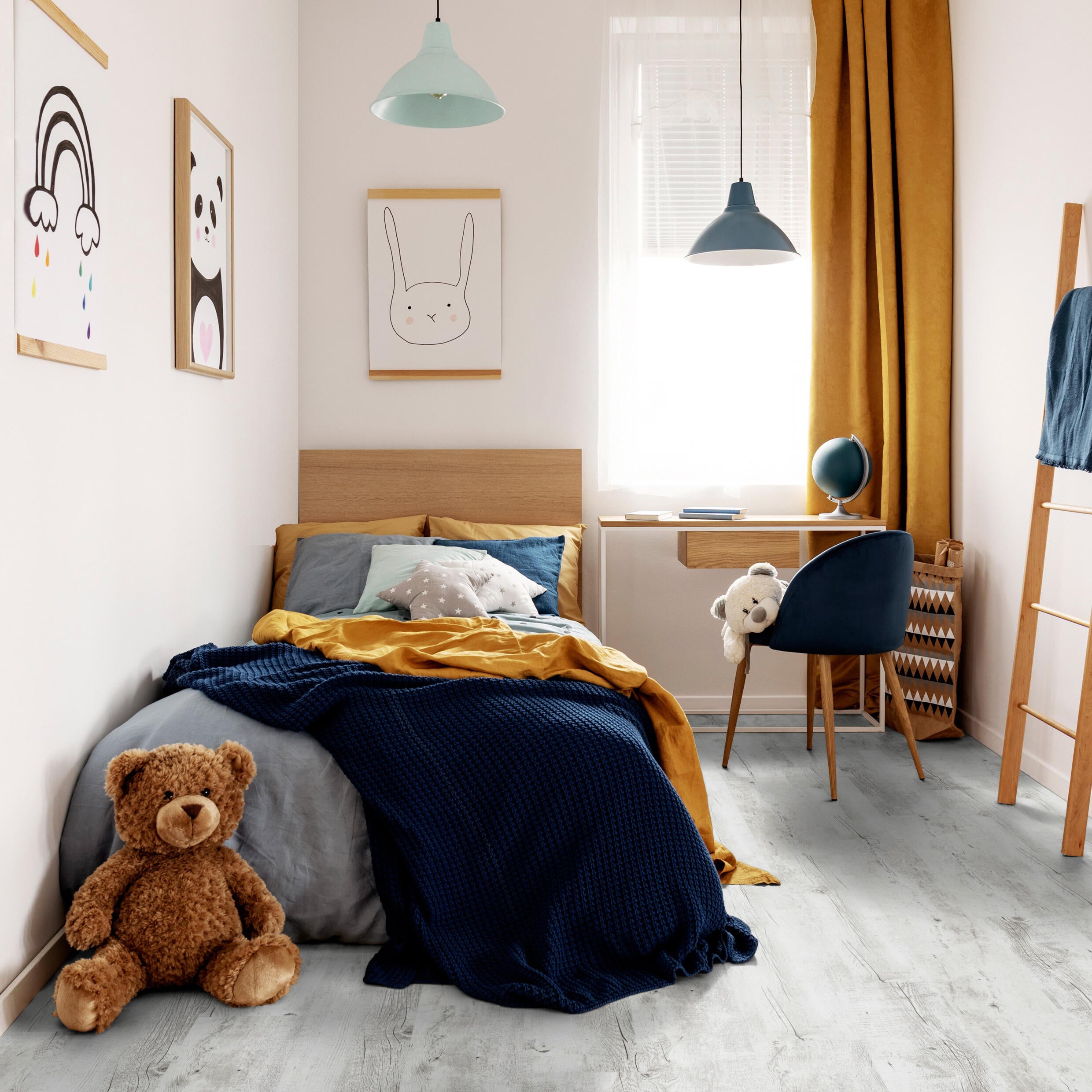 Echantillon lame pvc adhésive GERFLOR Senso rustic white pécan - 4