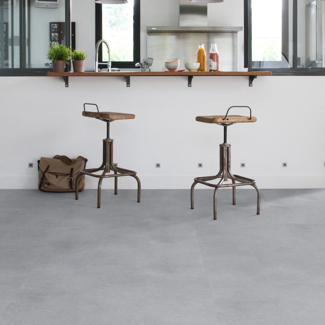 Dalle PVC clipsable medio GERFLOR Senso 20 lock brickell grey imitation matériau