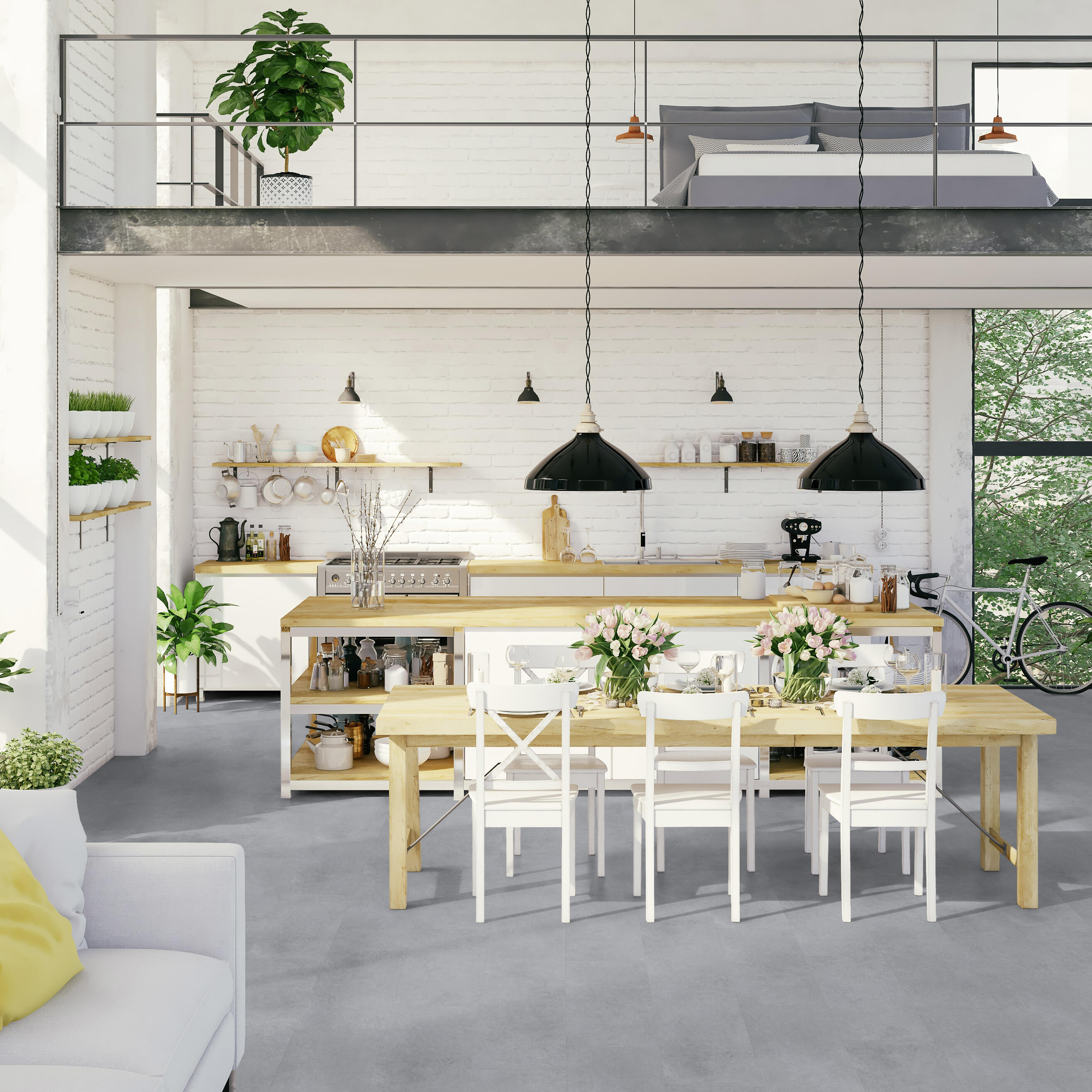 Suelo vinílico LVT click GERFLOR Medio 3.4mm Brickell Grey - 5