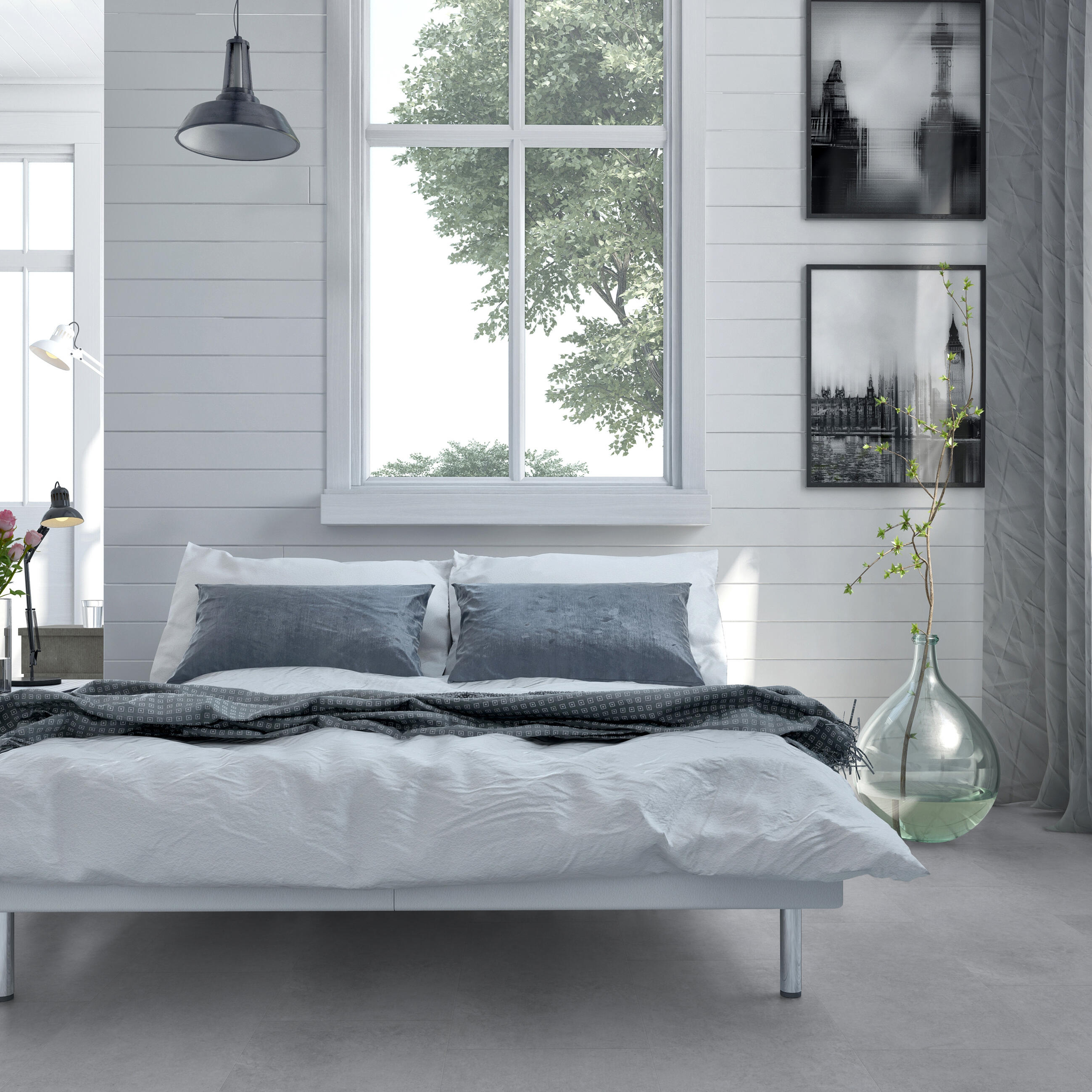 Suelo vinílico LVT click GERFLOR Medio 3.4mm Brickell Grey - 3