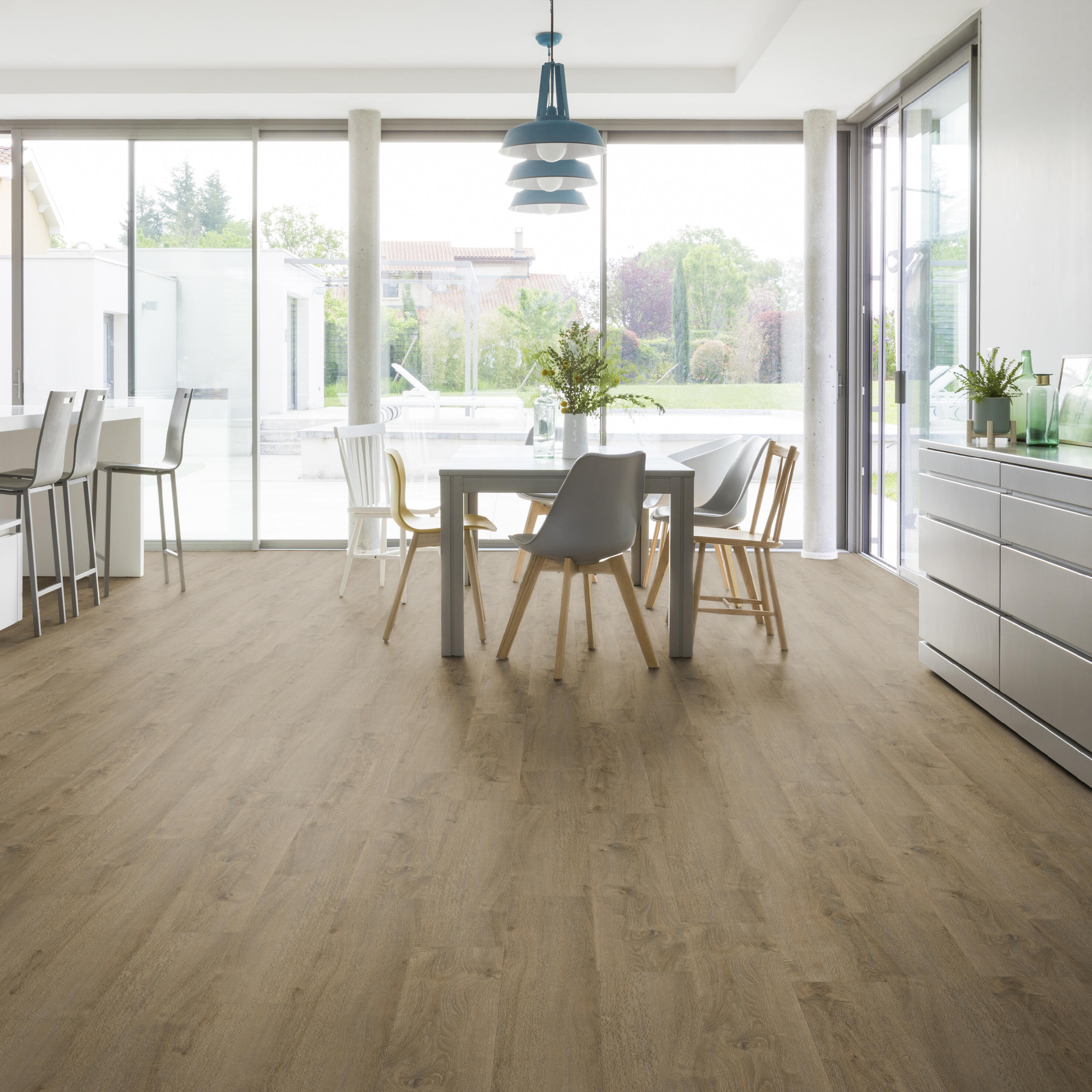 Lame PVC clipsable medio GERFLOR Senso 20 lock lumber fauve bois naturel - 6