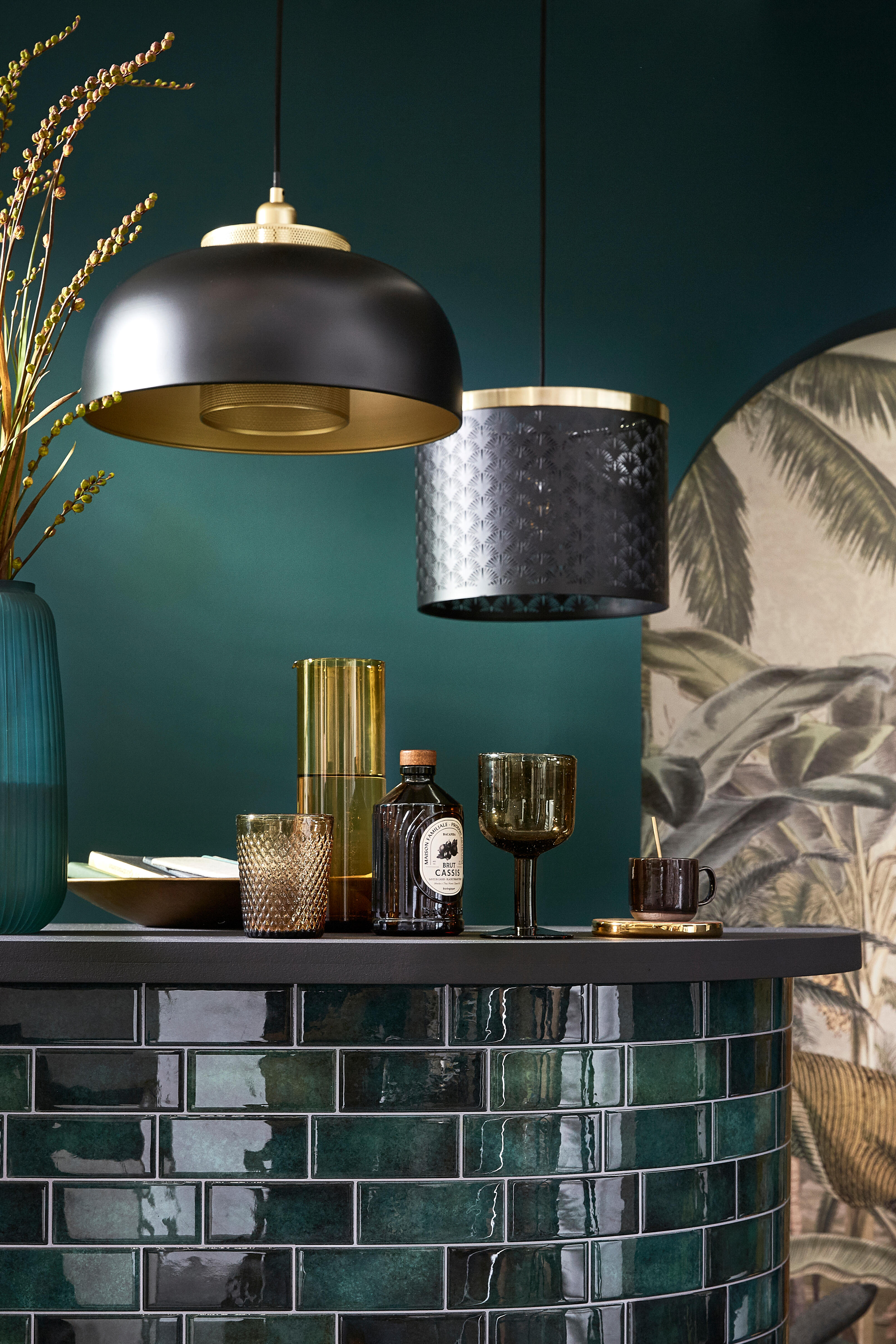 Lot de 4 adhésifs décoratifs SMART TILES métro fiona, vert 29.36X21.29 cm - 5