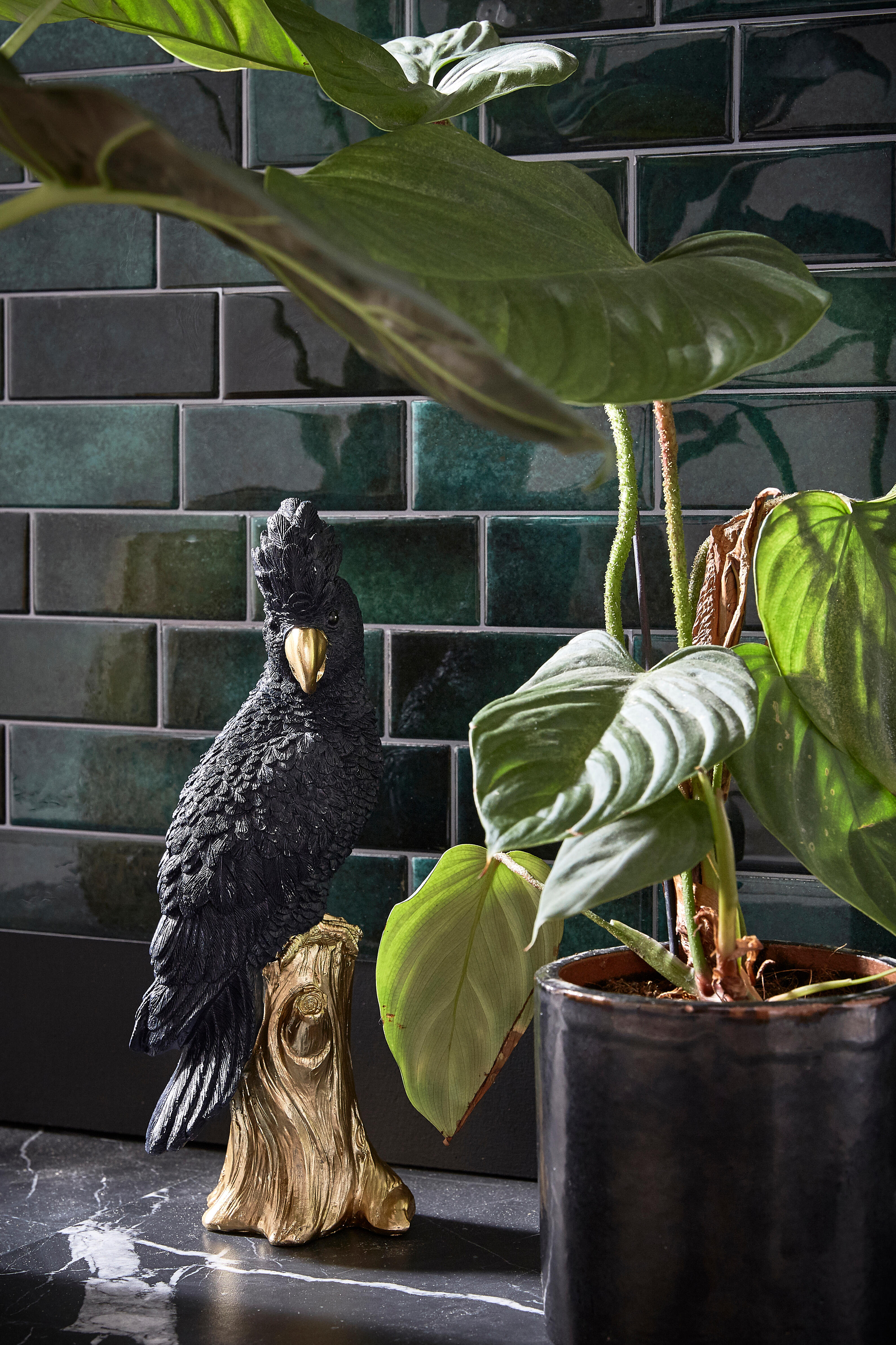 Lot de 4 adhésifs décoratifs SMART TILES métro fiona, vert 29.36X21.29 cm - 4