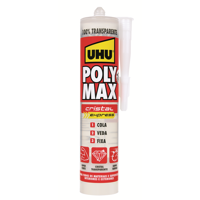 Cola e veda crysytal express 300 gr transparente Polymax UHU
