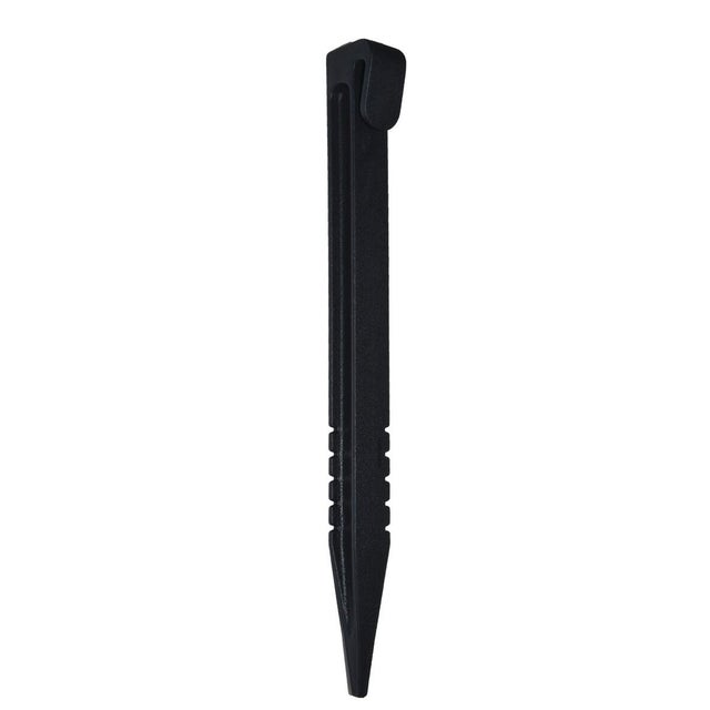 Lot de 12 piquets à planter ECOFIRST pvc noir, H.26.5 x L.5 cm
