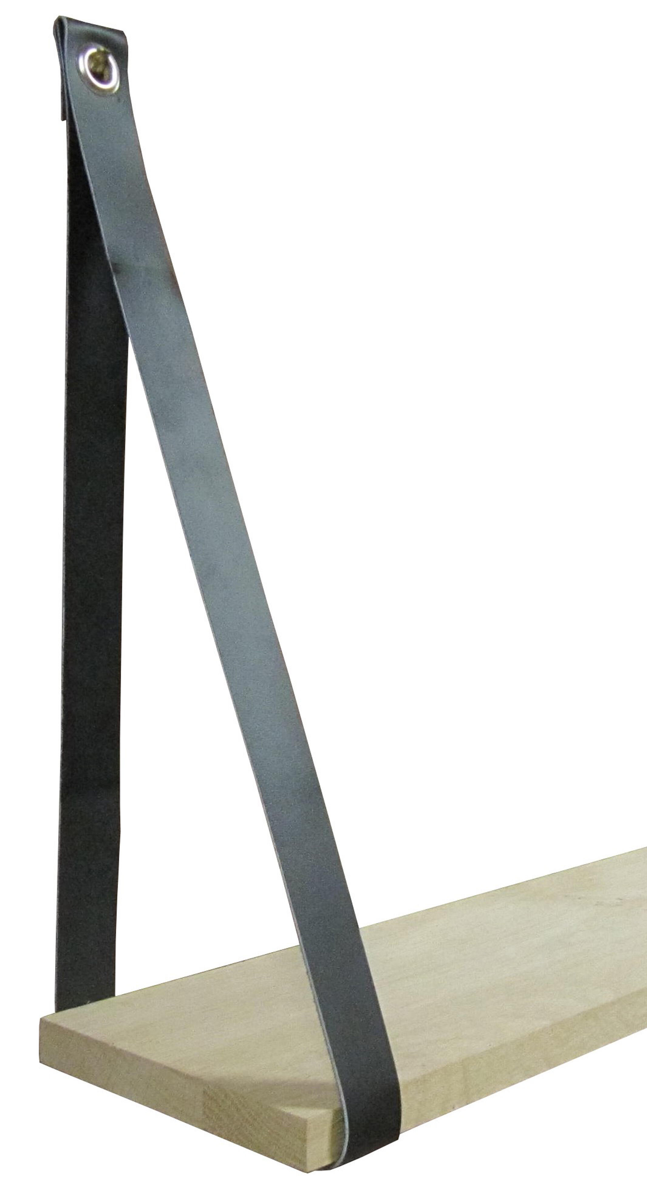 HORKA Sangle d'étrier 2 pcs Cuir Noir 135 cm 180060-0232