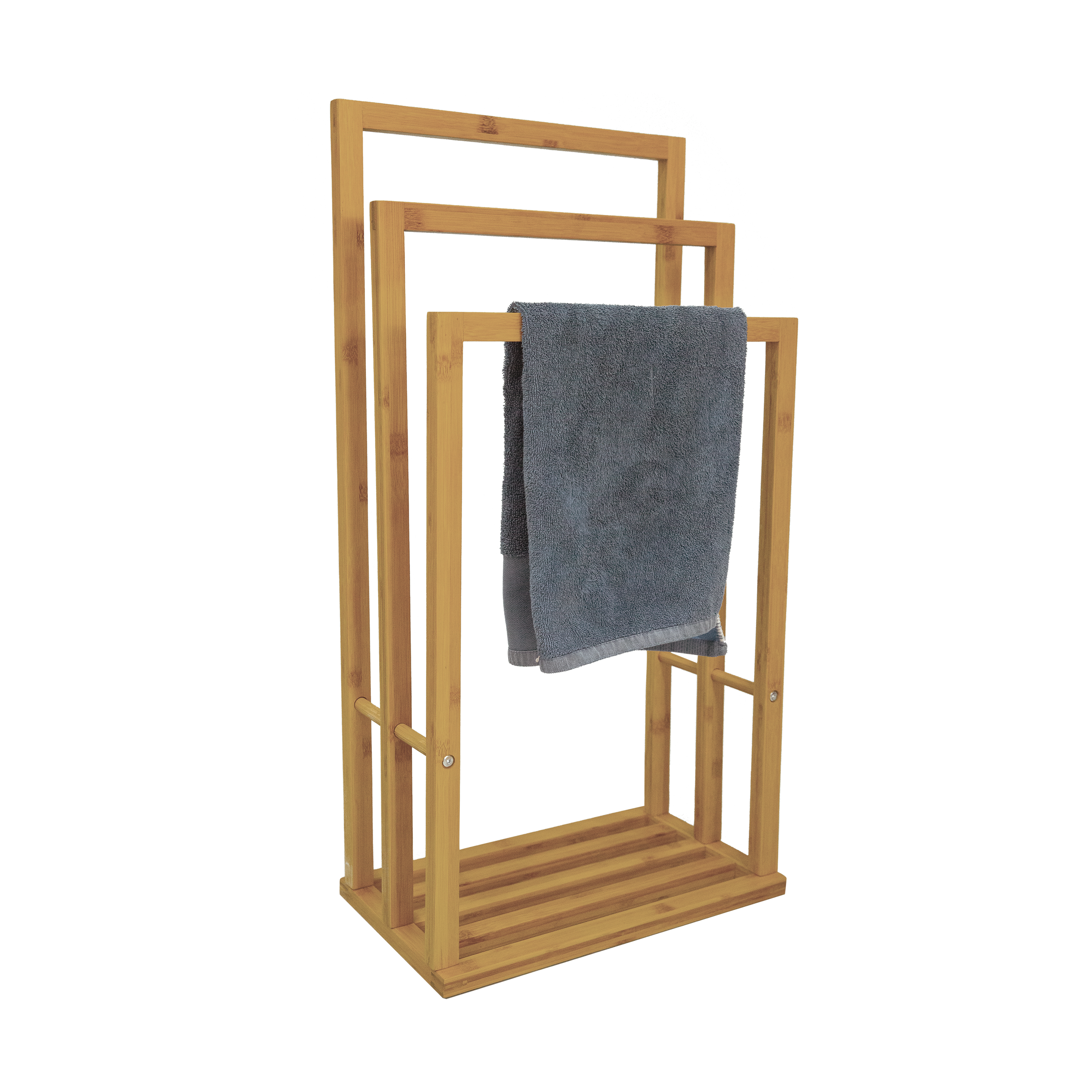 Stojak na ręczniki bambusowy Aneko SENSEA - 6