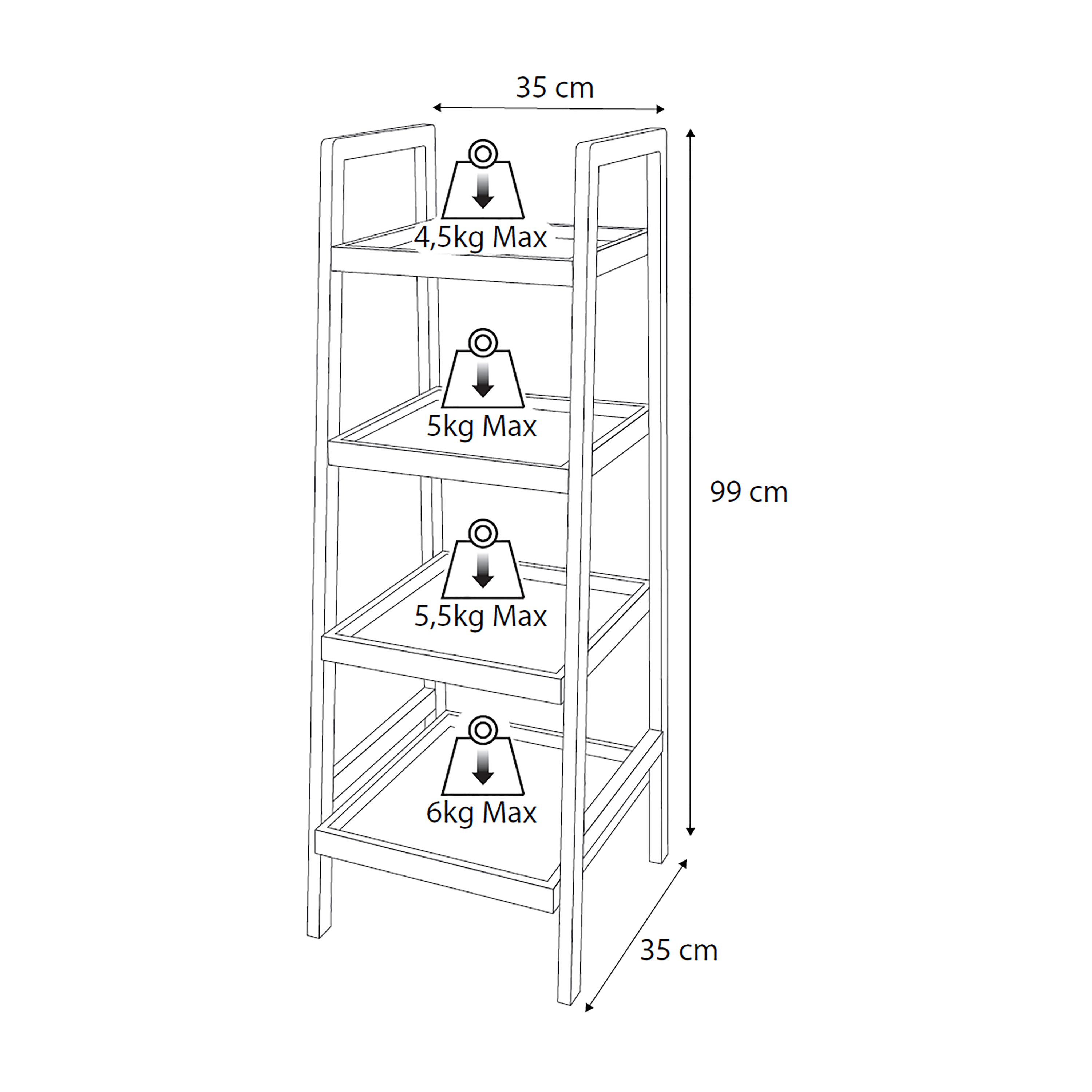 Półka łazienkowa BAMBUS SENSEA - 4