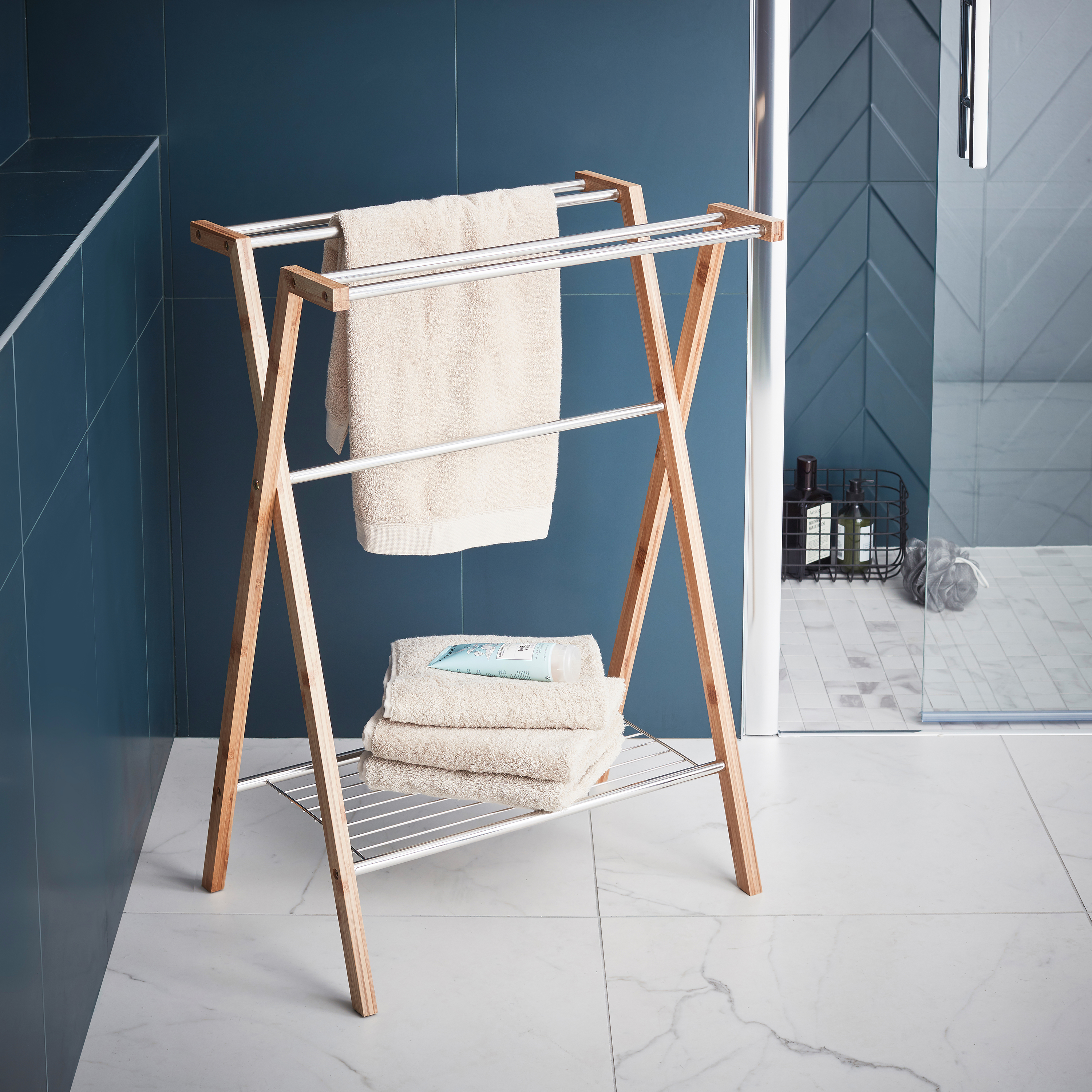 Grand porte serviette salle de bain | Porte Serviette