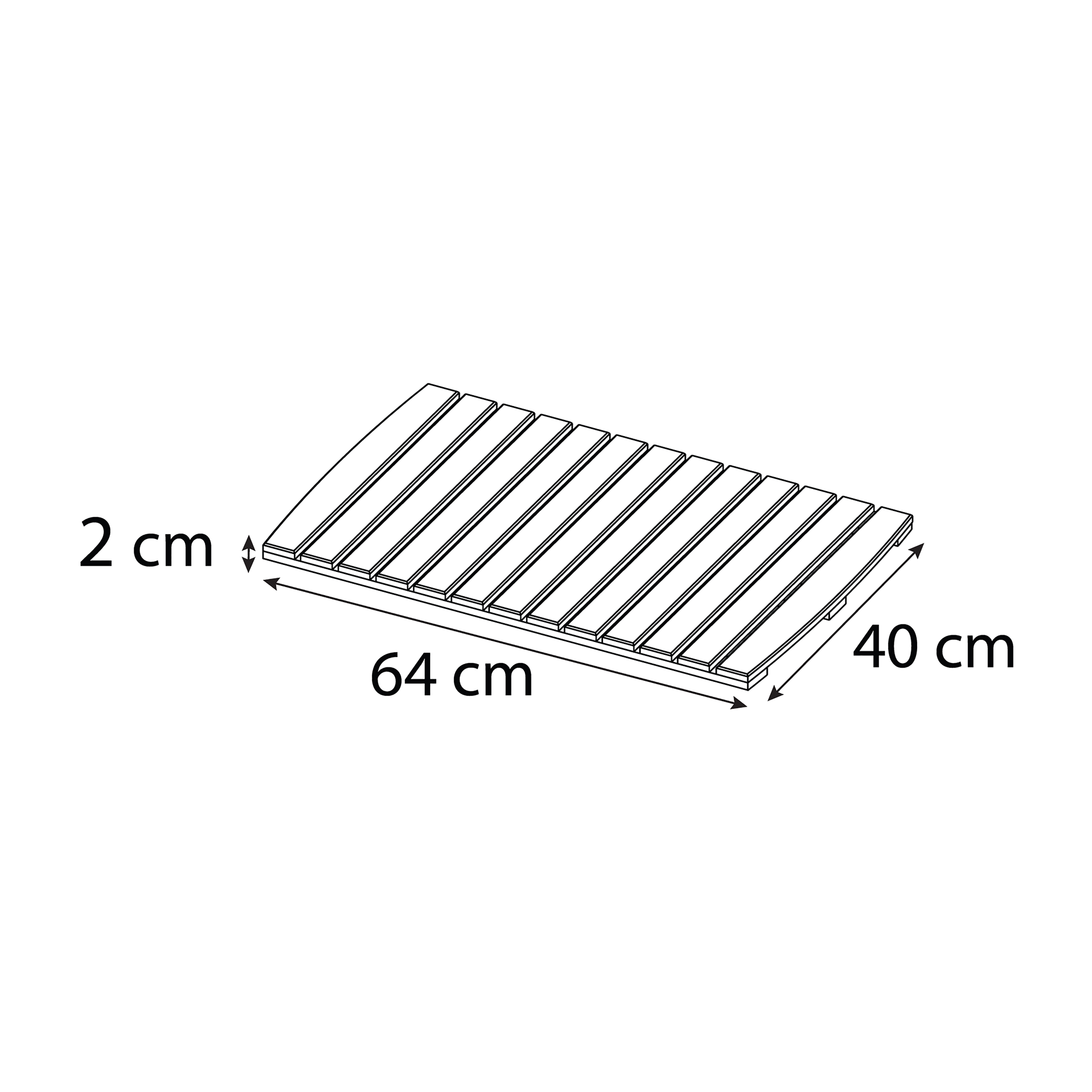 Caillebotis L.64 cm x l.40 cm - 4