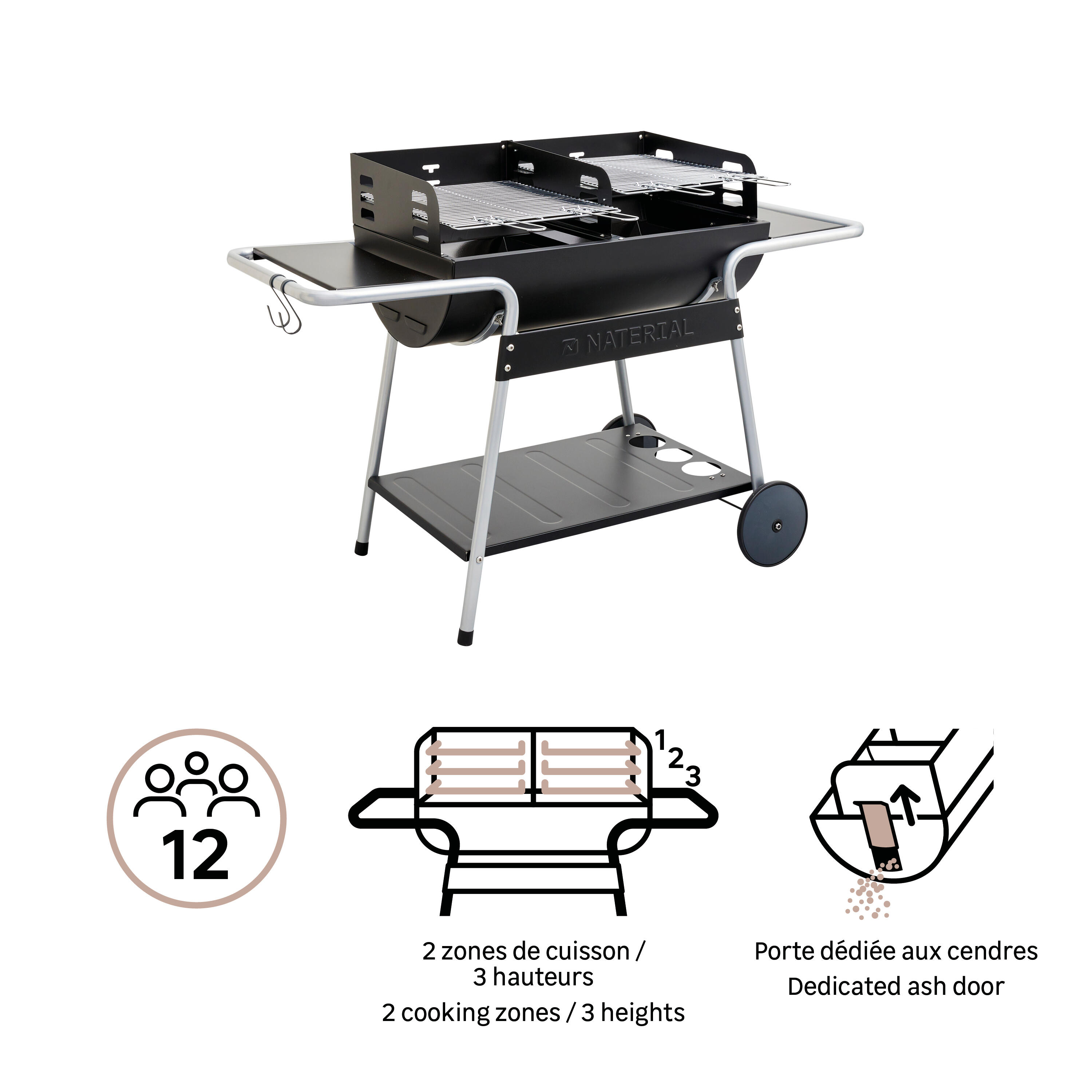 Barbecue charbon de bois Torus NATERIAL - 10