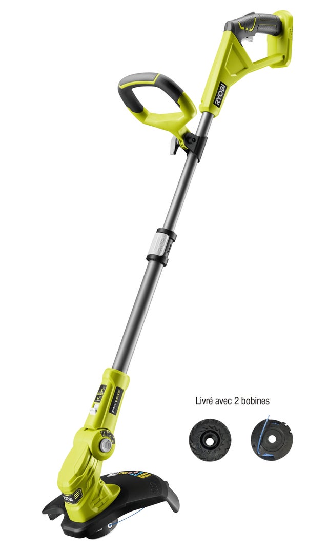 Coupe-bordures sur batterie OLT1832 RYOBI 18V, l.30 cm sans batterie + 2 bobines