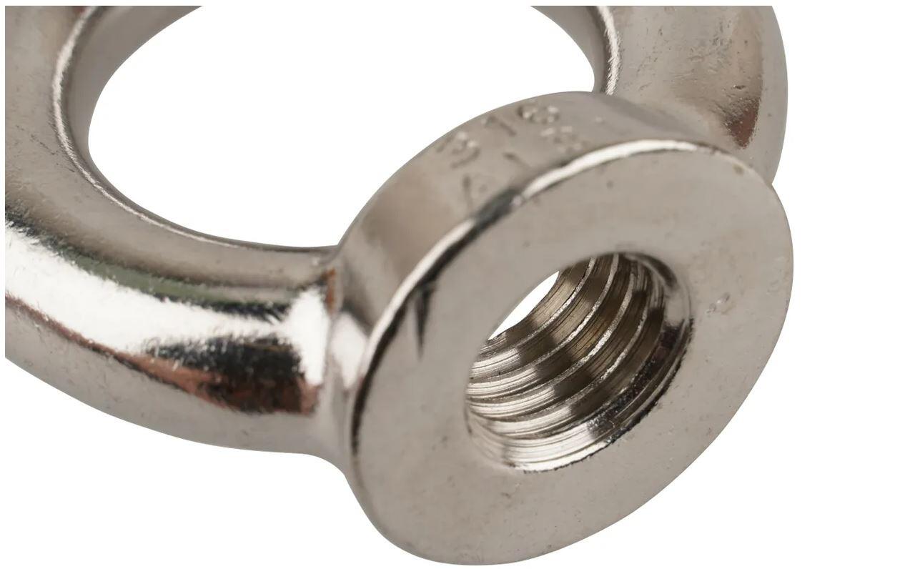 Ecrou à anneau M6 inox A4 Ø6mm - 2