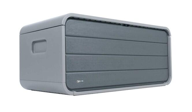 Arcón de resina para exterior lifetime 92313 147.1 x 64.5 x 72 cm y capacidad de 515 l