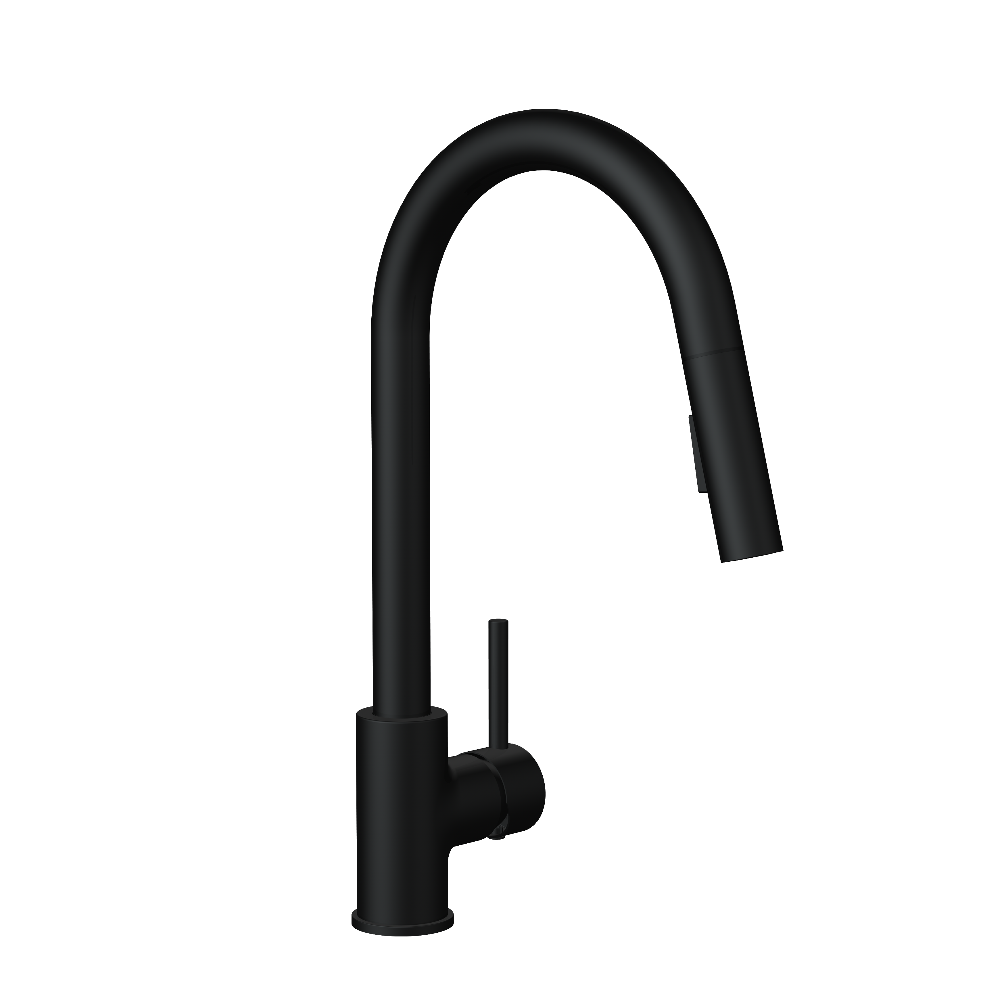 Grifo de cocina extraíble caño alto DELINIA New Lily en negro mate - Main Image