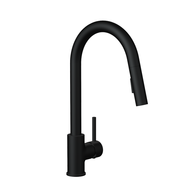 Mitigeur de cuisine avec douchette DELINIA Lily noir