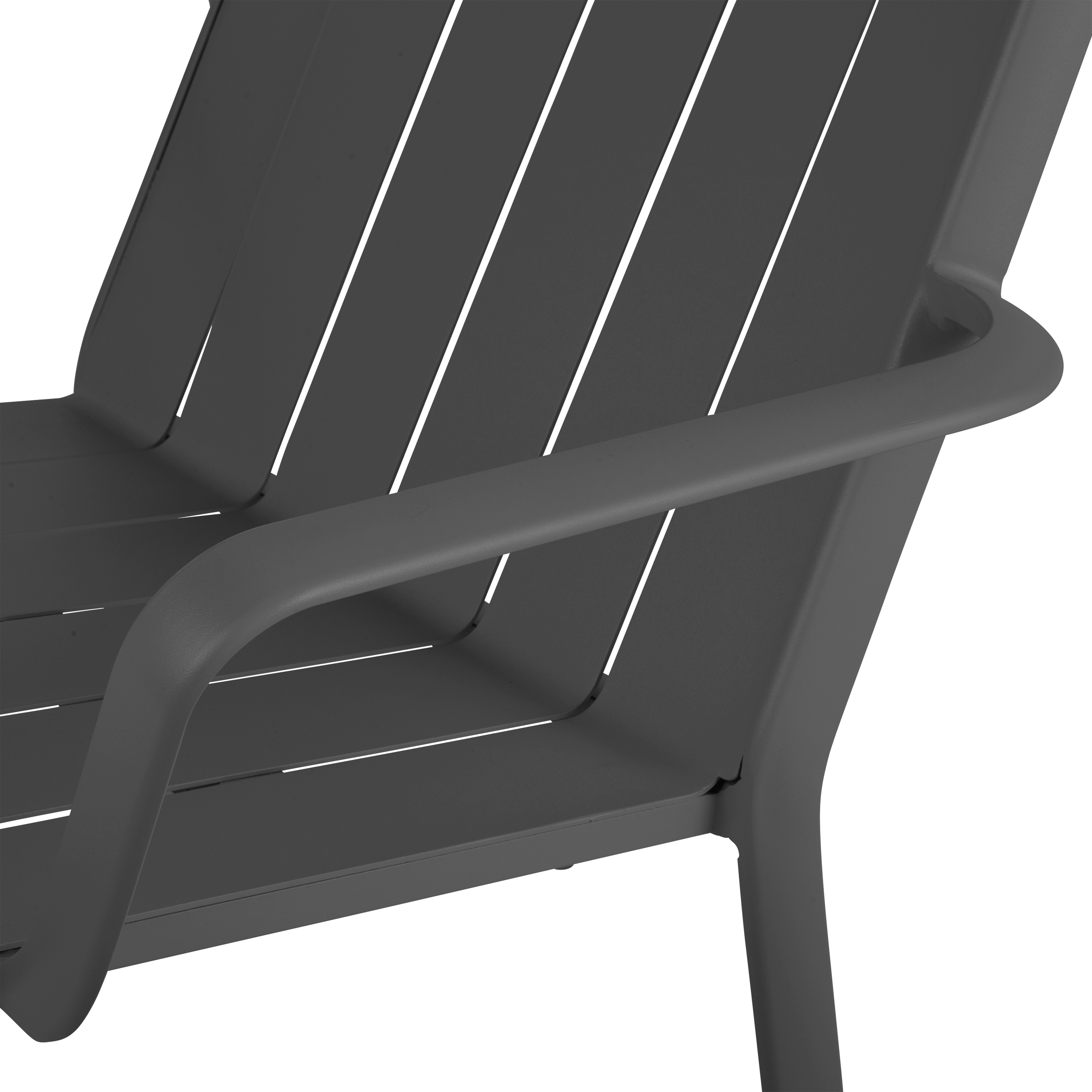 Sedia da giardino con braccioli Idaho NATERIAL, struttura in alluminio grigio, seduta in alluminio antracite - 11