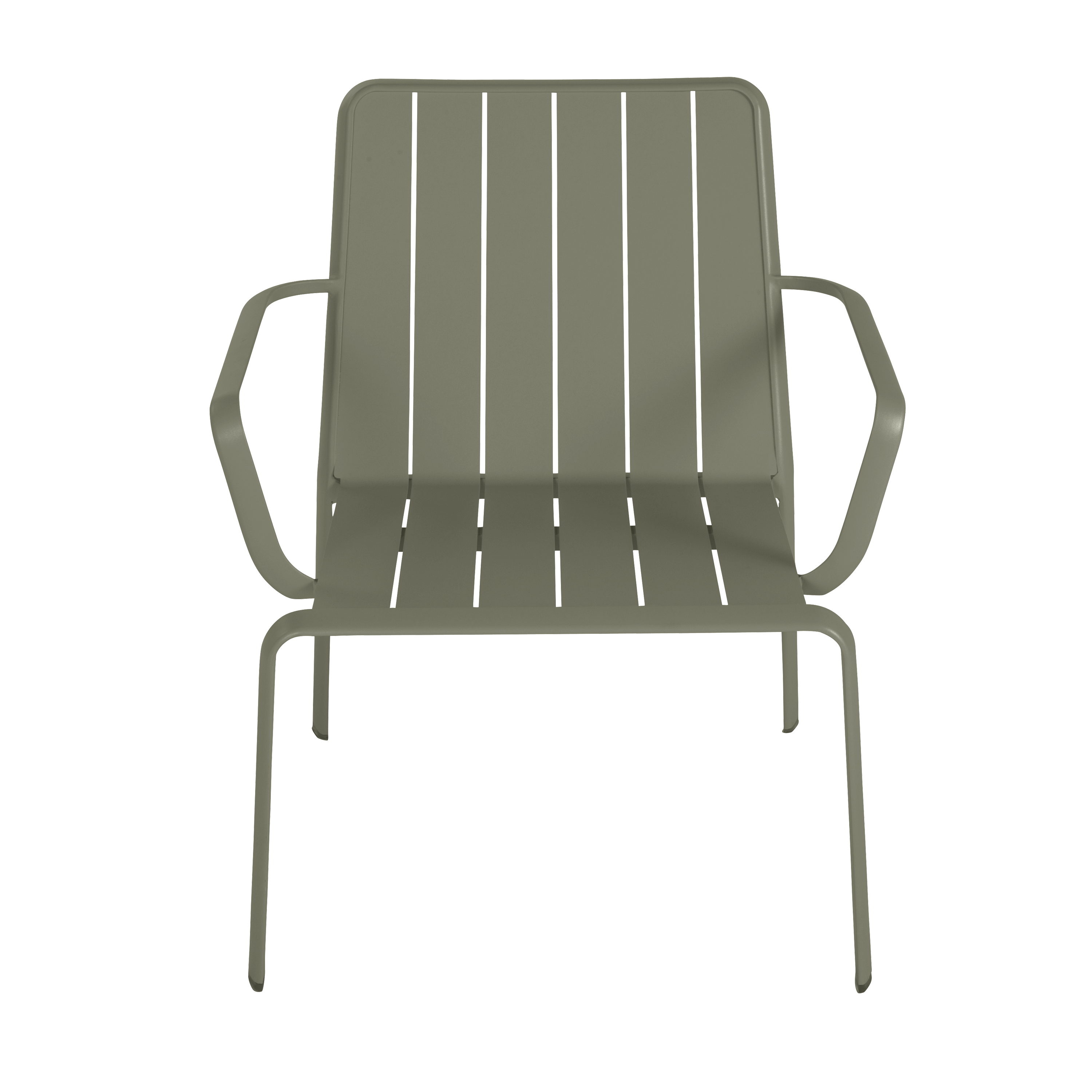 Sedia da giardino in alluminio con braccioli Idaho NATERIAL, verde, seduta in alluminio verde - 5