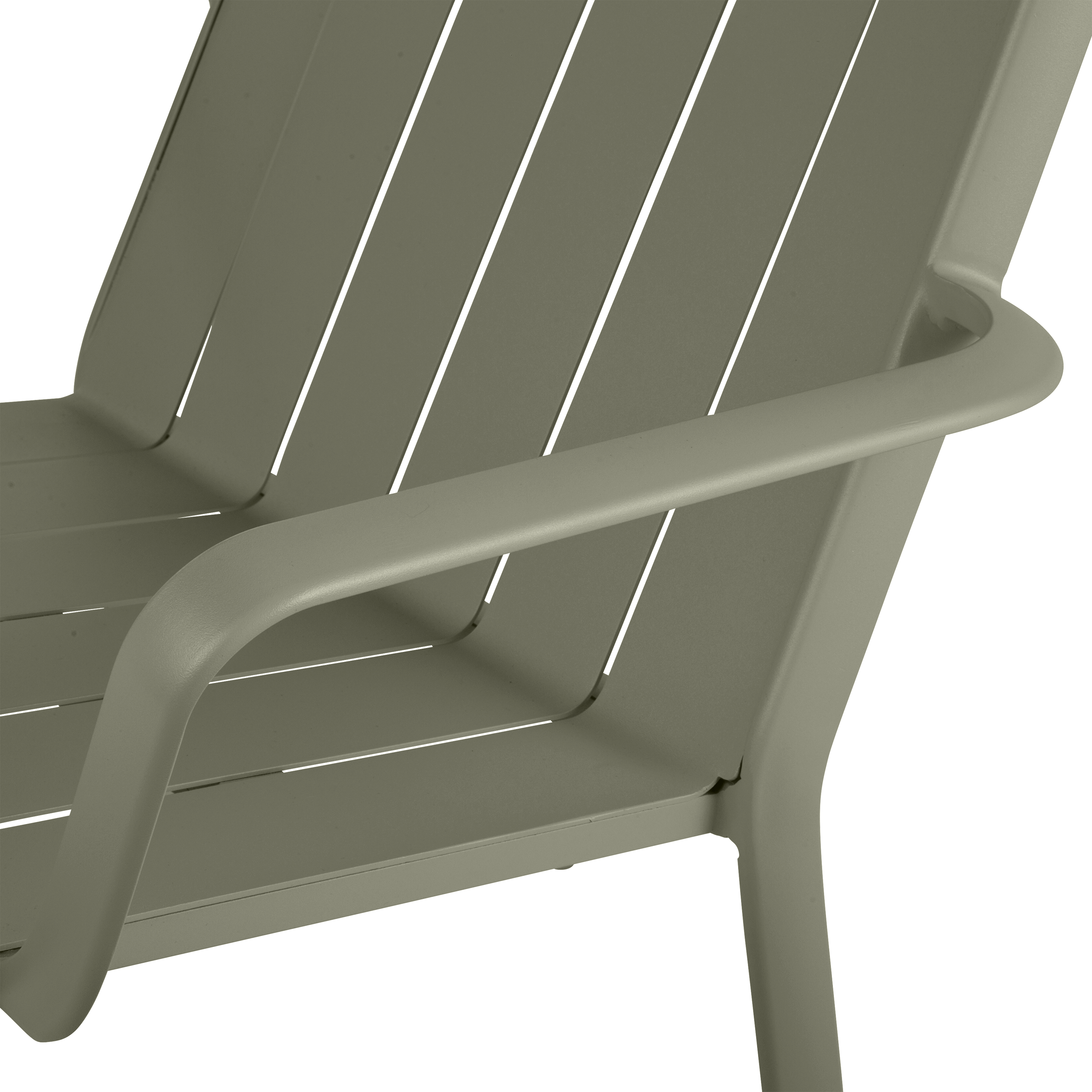 Sedia da giardino in alluminio con braccioli Idaho NATERIAL, verde, seduta in alluminio verde - 9