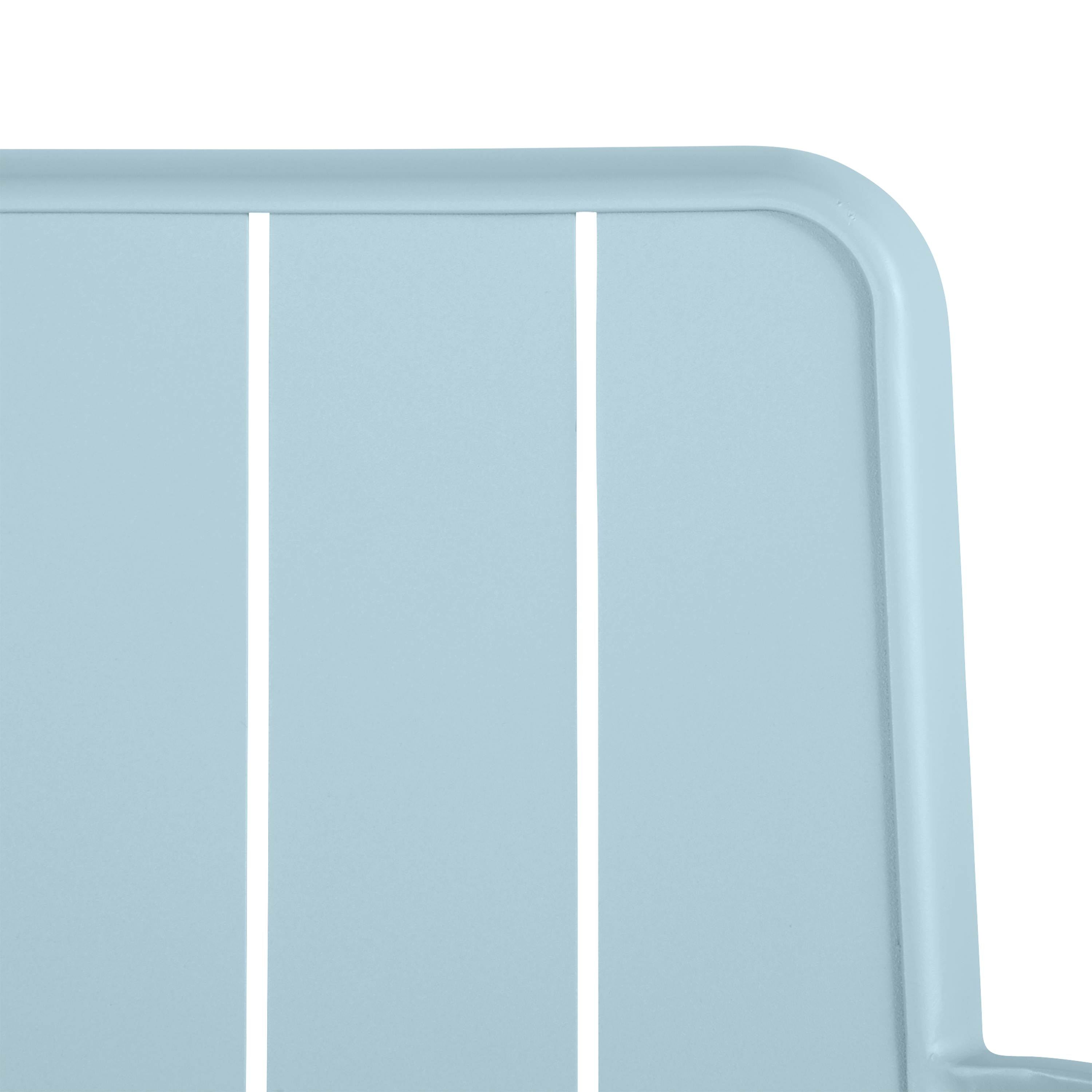 Sedia da giardino con braccioli Idaho NATERIAL, struttura in alluminio blu, seduta in alluminio azzurro - 12