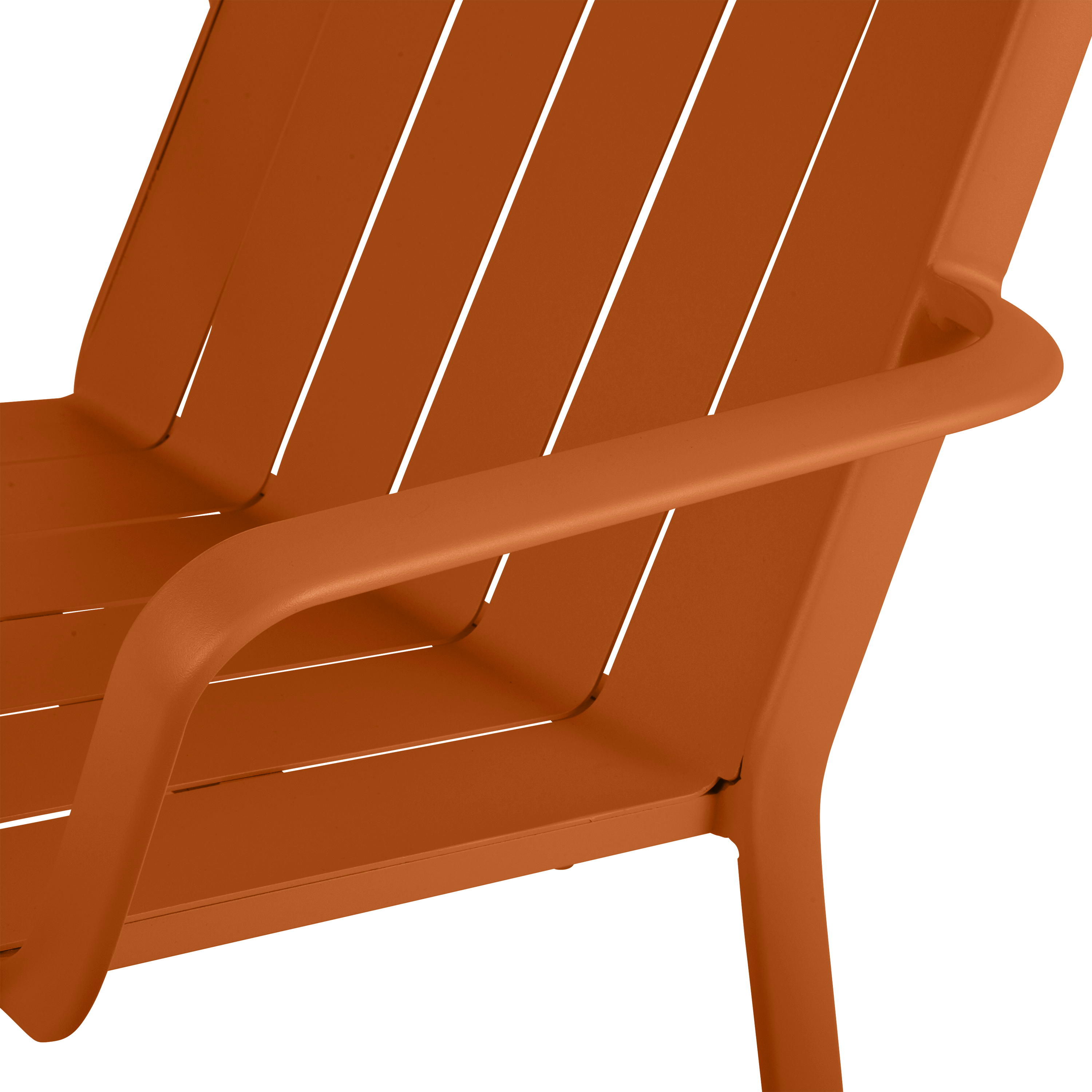 Sedia da giardino in alluminio con braccioli Idaho NATERIAL, seduta in alluminio arancione - 12