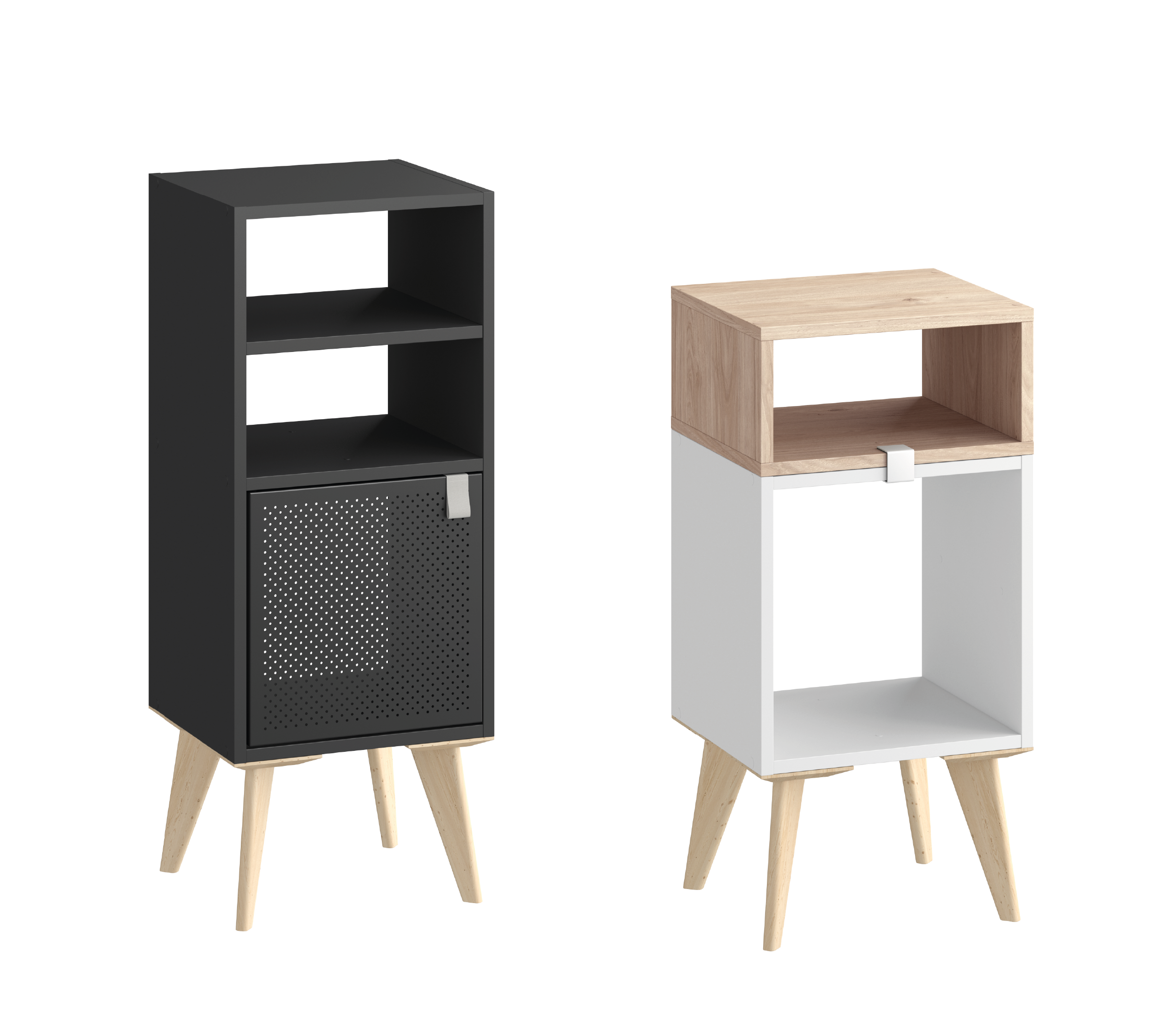 Estante de parede 1 cubo bege 18 x 31,7 x 36,1 cm Spaceo Kub - 4