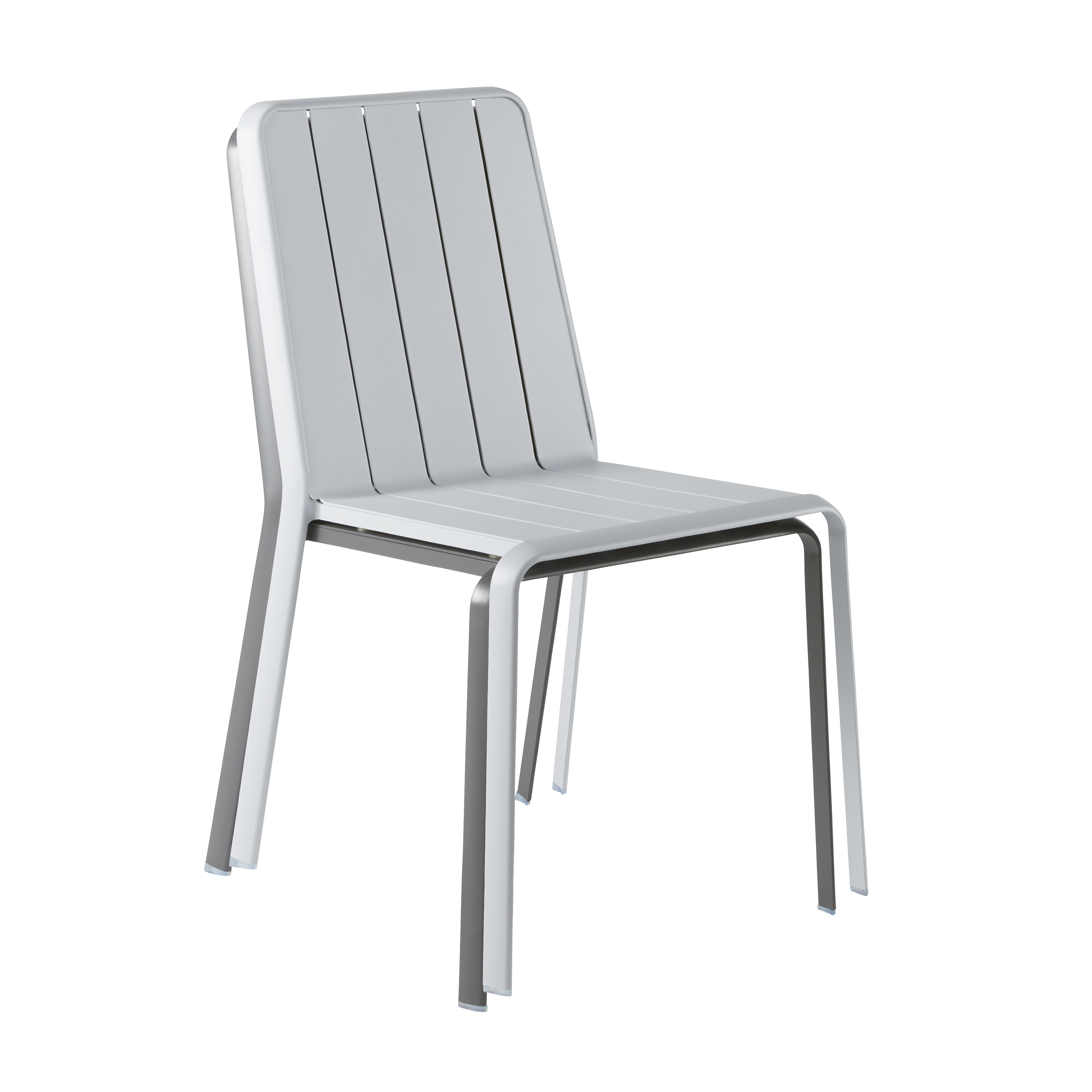 Sedia da giardino Idaho NATERIAL, struttura e seduta in alluminio grigio - 9