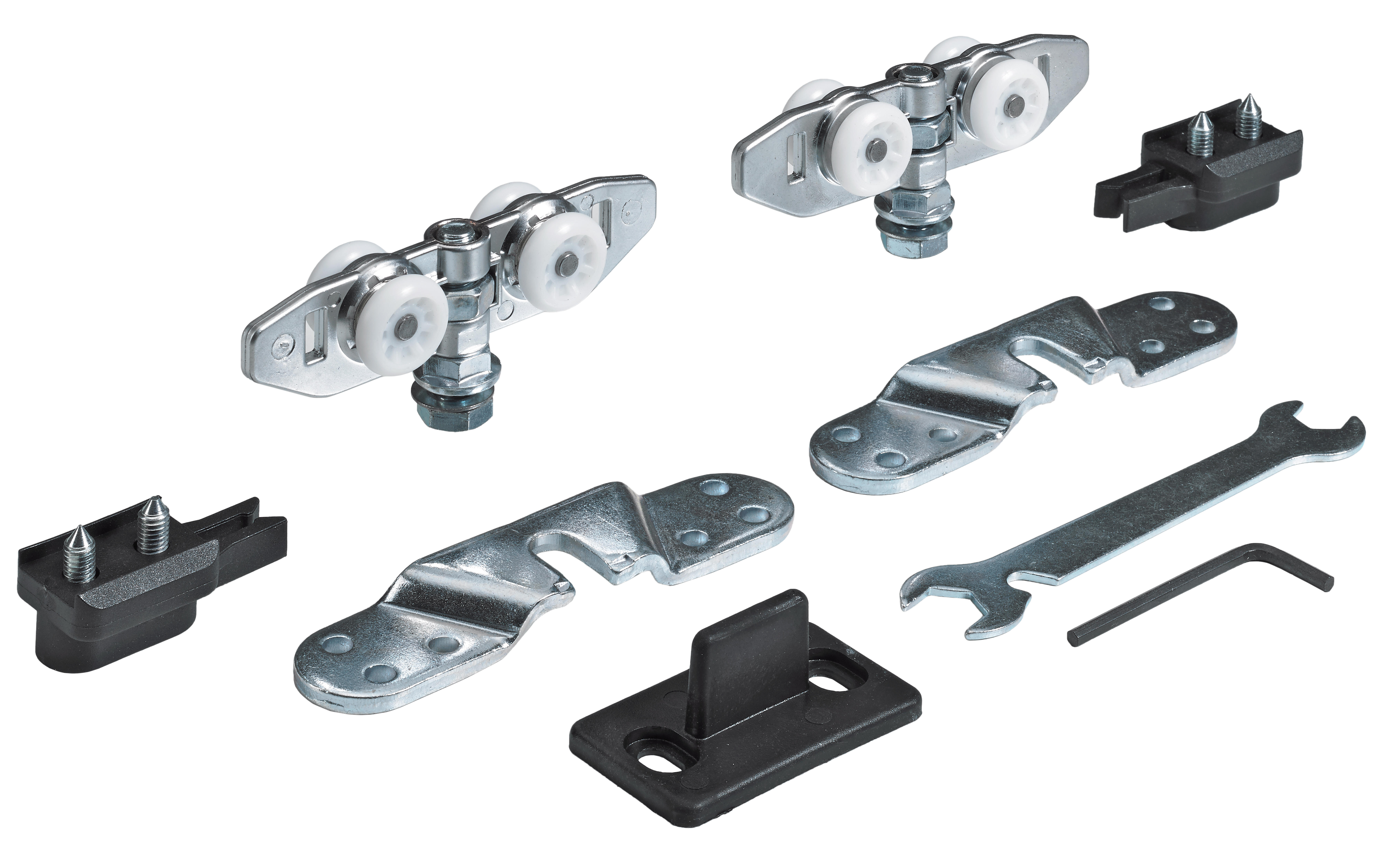 Kit montagem porta de correr HETTICH SET MONTAGEM PORTA P/Nº8 80 KG - 2