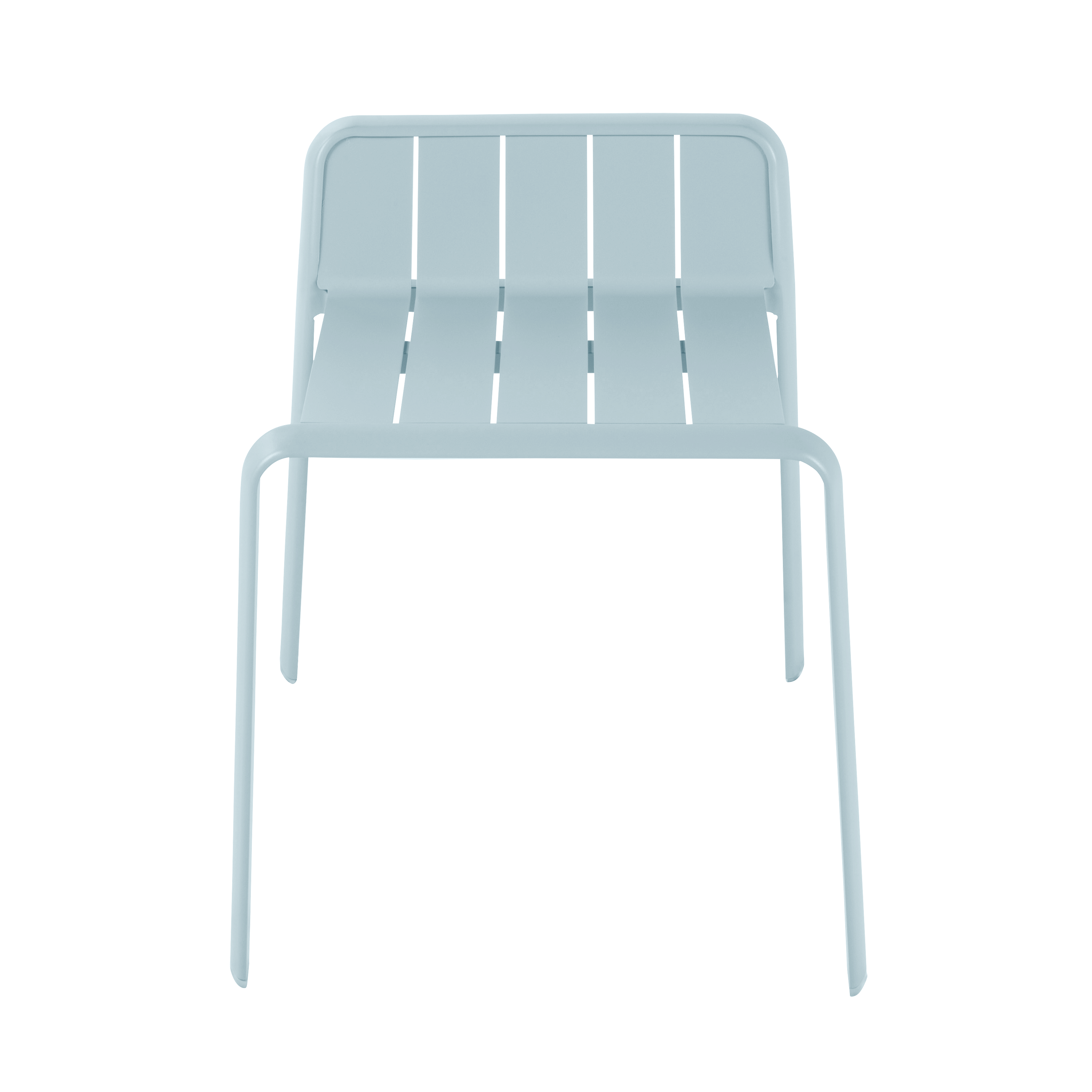 Sgabello da giardino in alluminio blu Idaho NATERIAL, seduta in alluminio azzurro - 6