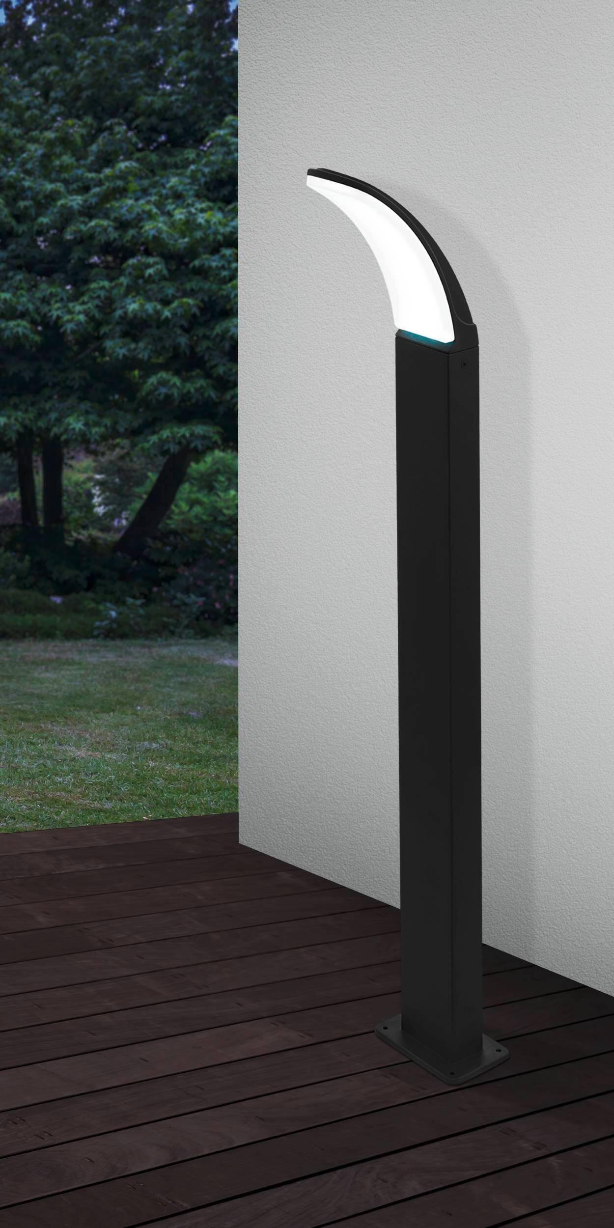 Lampione da giardino LED, Fiumicino H 90 cm, nero 1500 LUMEN, IP44 EGLO - 5
