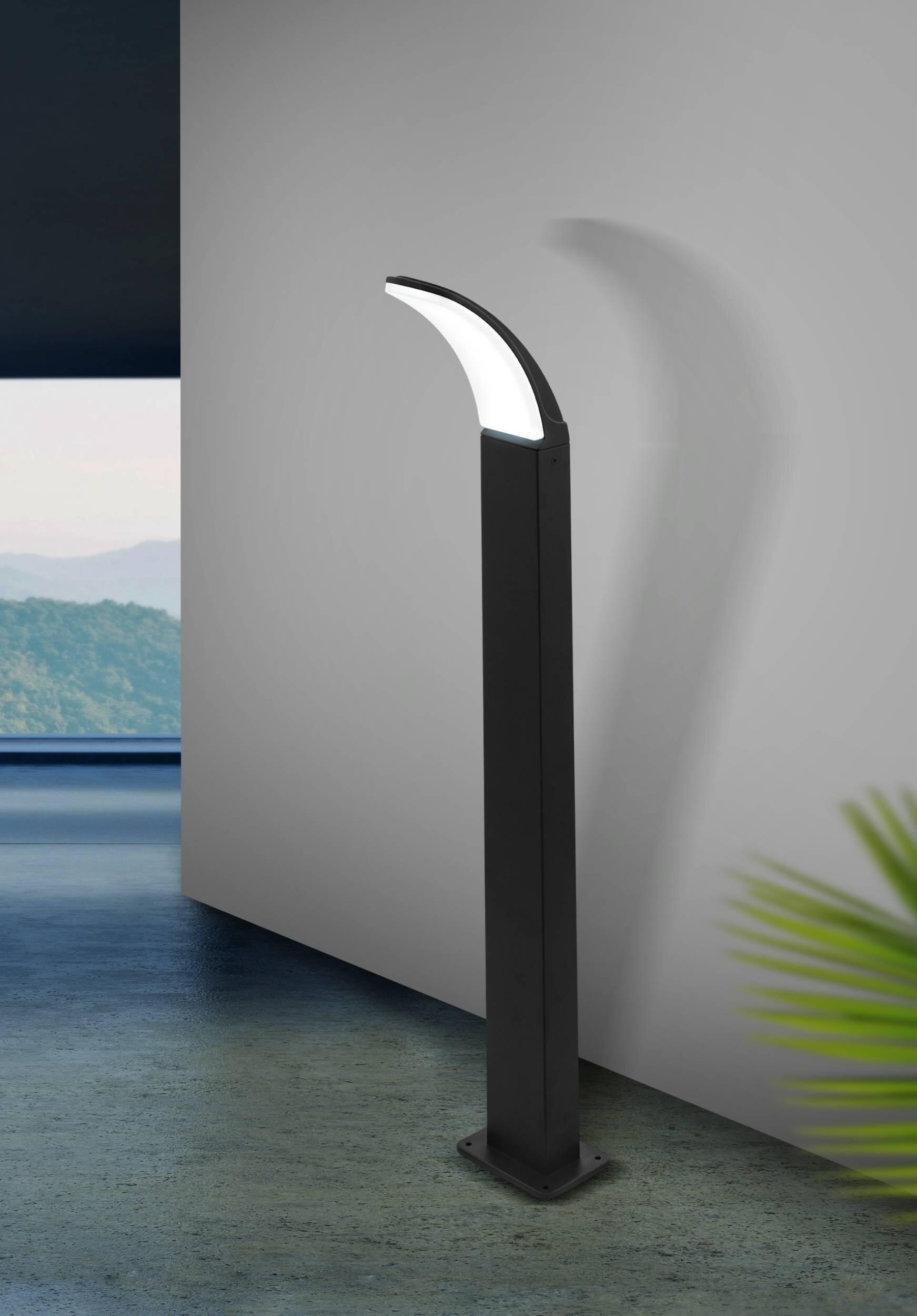 Lampione da giardino LED, Fiumicino H 90 cm, nero 1500 LUMEN, IP44 EGLO - 3