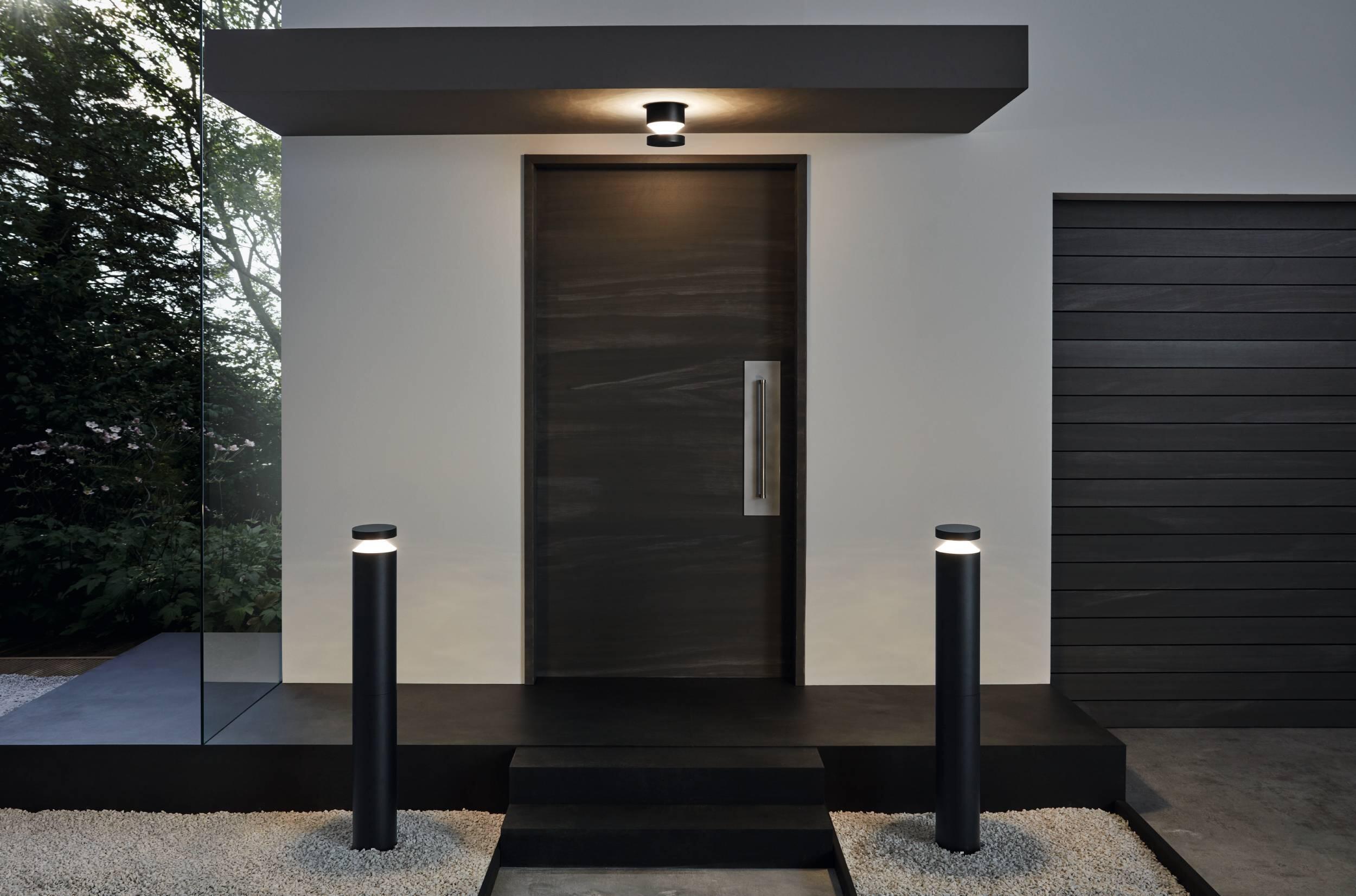 Candeeiro de parede exterior led Melzo preto - 2