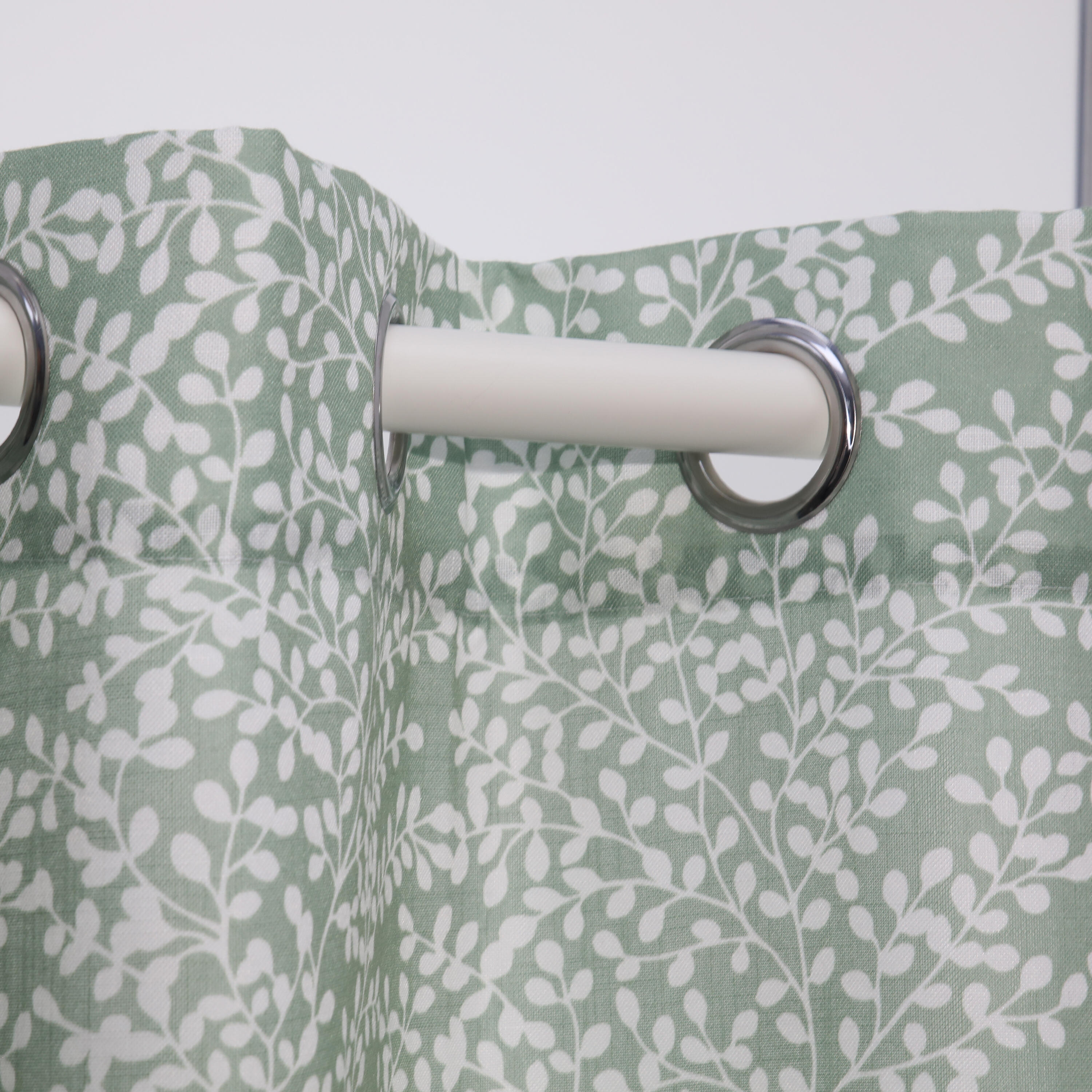 Kit de tringle à rideaux sans perçage blanc Fuji, L.240 - 400 cm, diam.28 mm, IN - 4