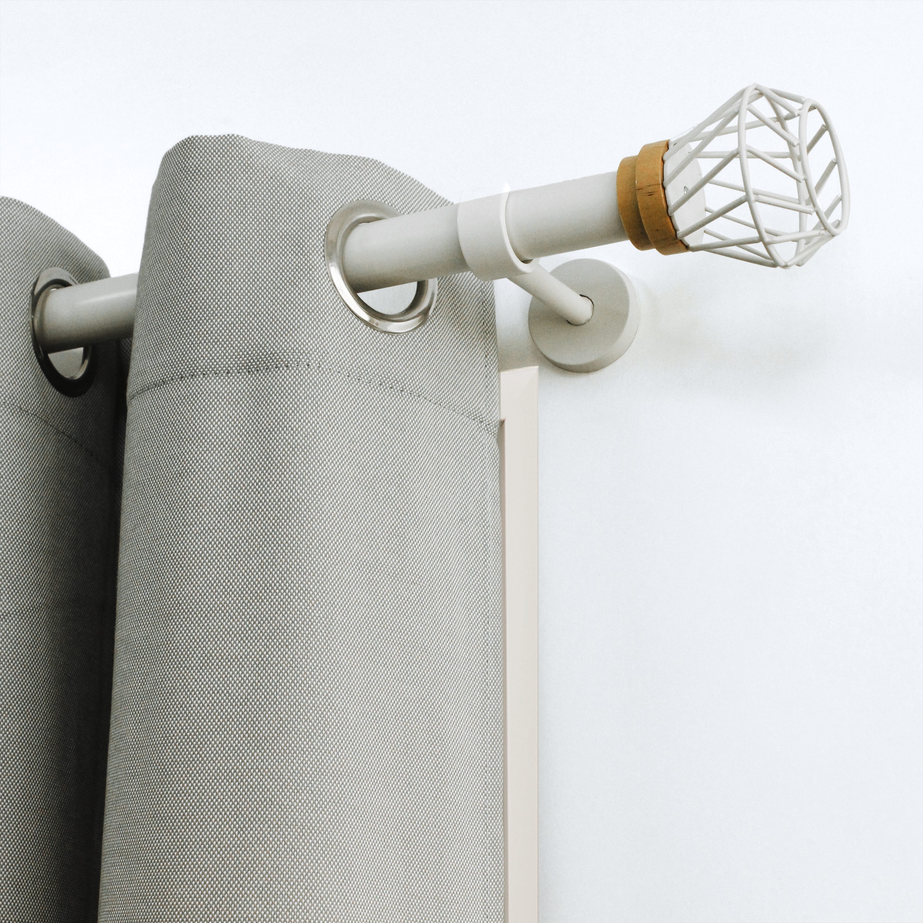 Kit de tringle à rideaux Tulis Diam.28 mm blanc 160 à 300 cm | Leroy Merlin