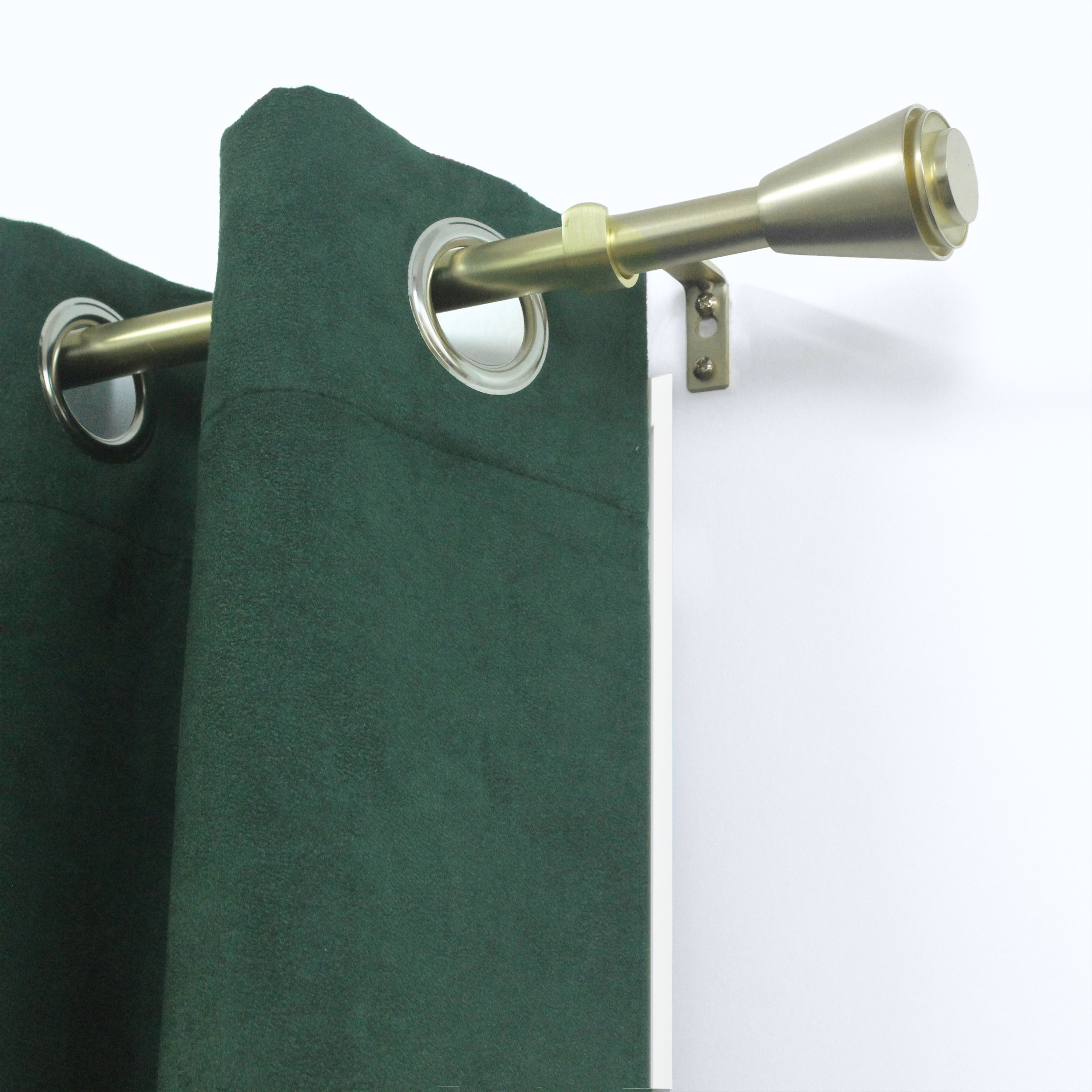 Kit de tringle à rideaux doré Orno, L.120 - 210 cm, diam.19 mm, INSPIRE - 3