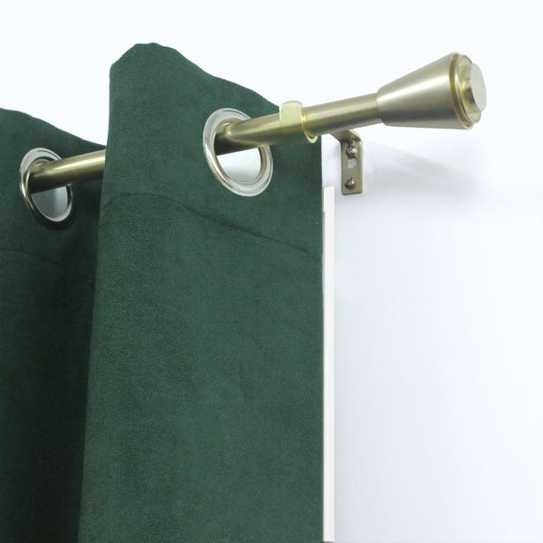 Kit de barres à rideaux Crip Diam.19 mm blanc 160 à 300 cm